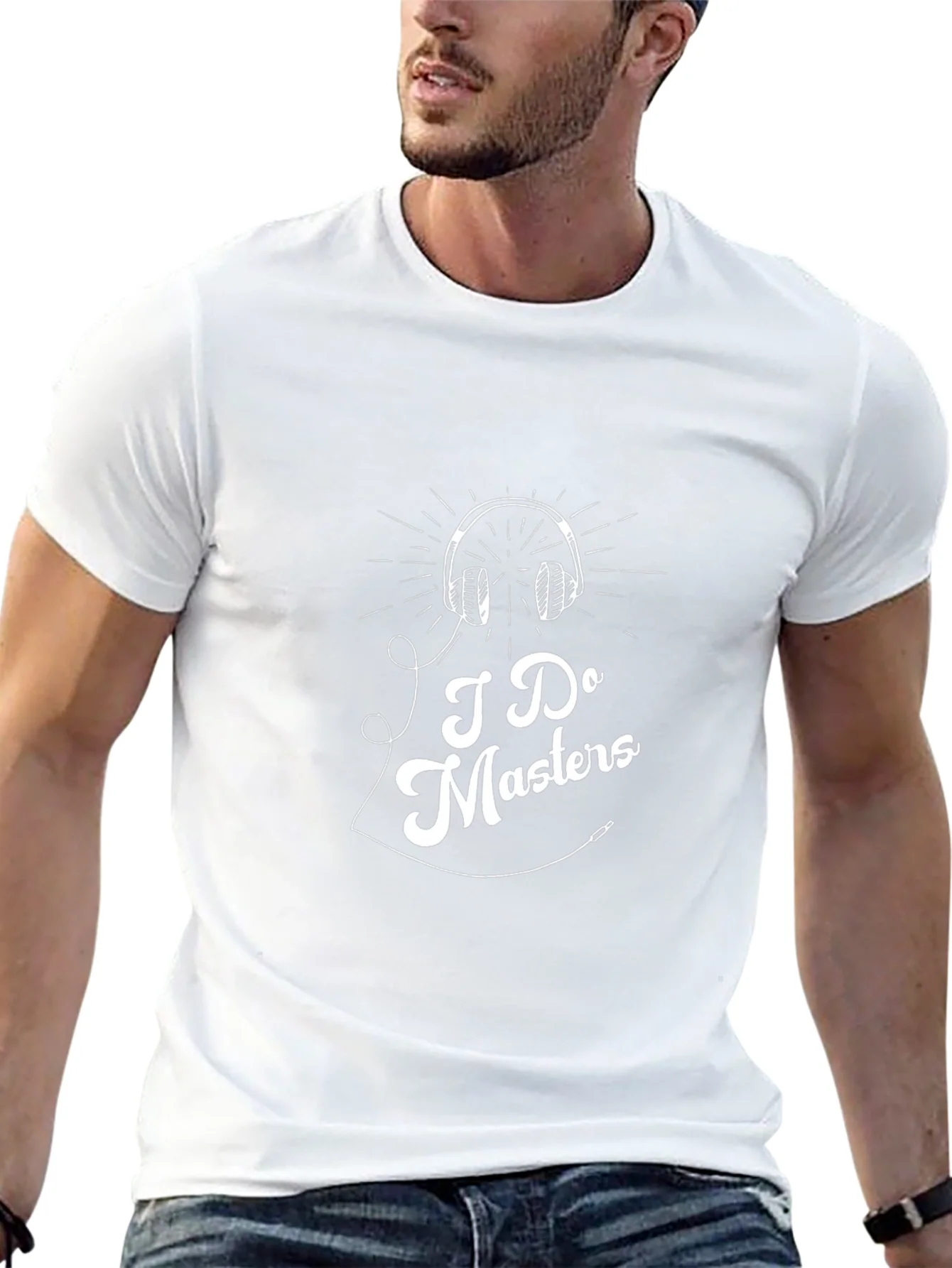 Camiseta Negra con Dise?o I Do Masters