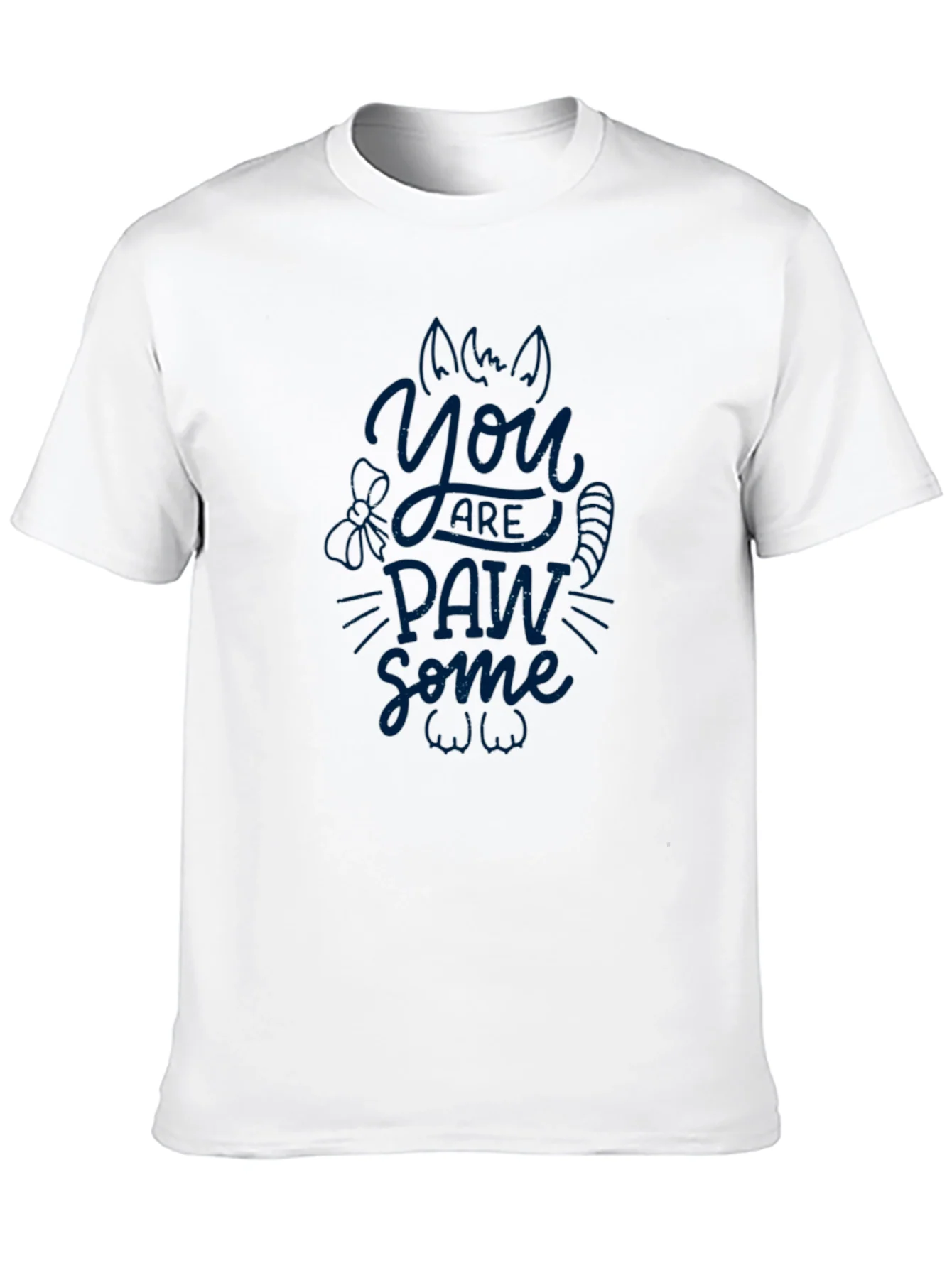 Camiseta Negra Hombre You Are Paw-Some