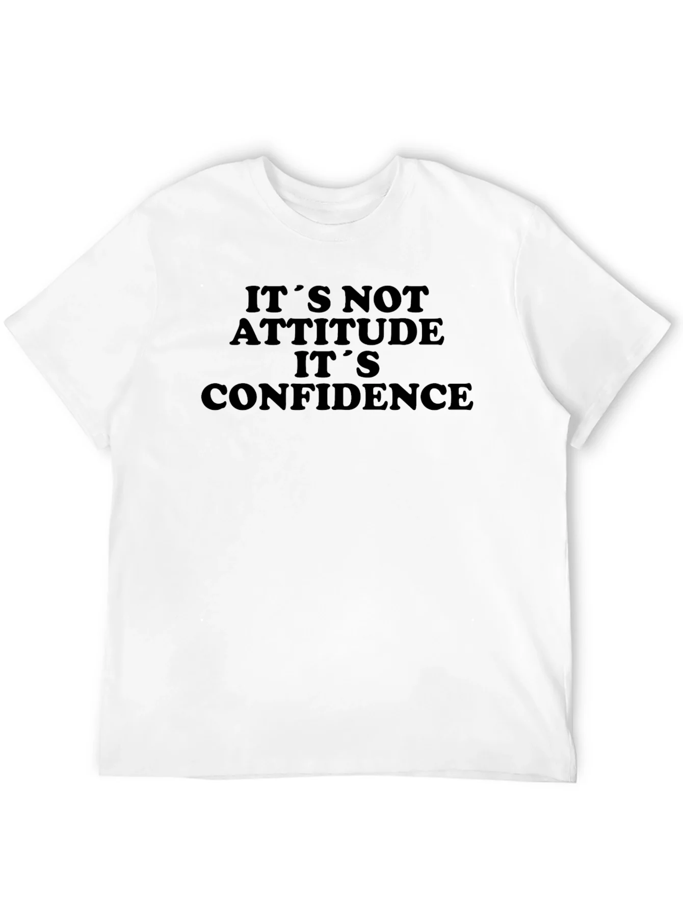 Camiseta Negra: No es Actitud es Confianza