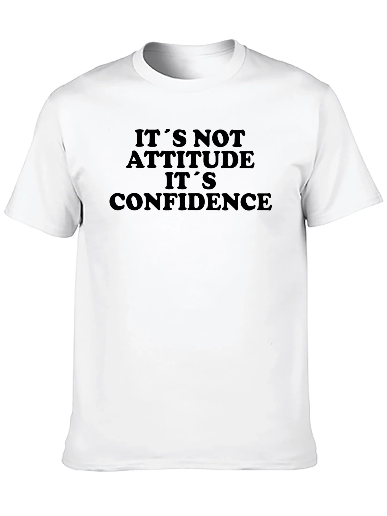 Camiseta Negra: No es Actitud es Confianza