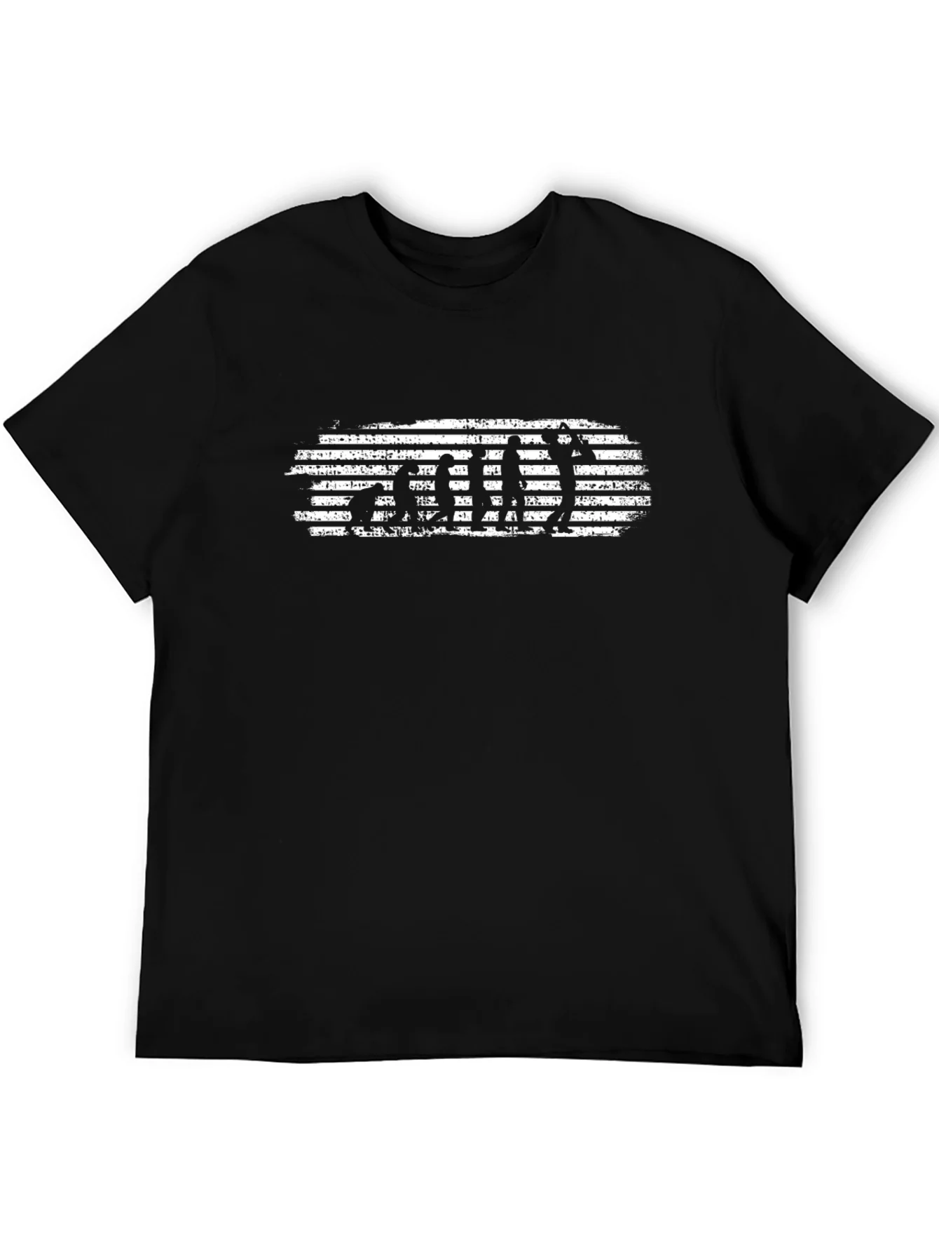 Camiseta Negra Evoluci¨®n del Golfista
