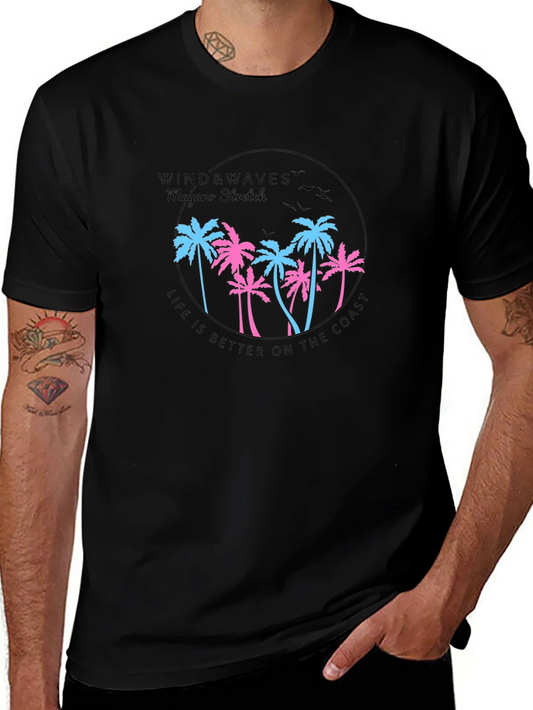 Rebbecca Wind & Waves Graphic Tee - Coastal Lifestyle T-Shirt