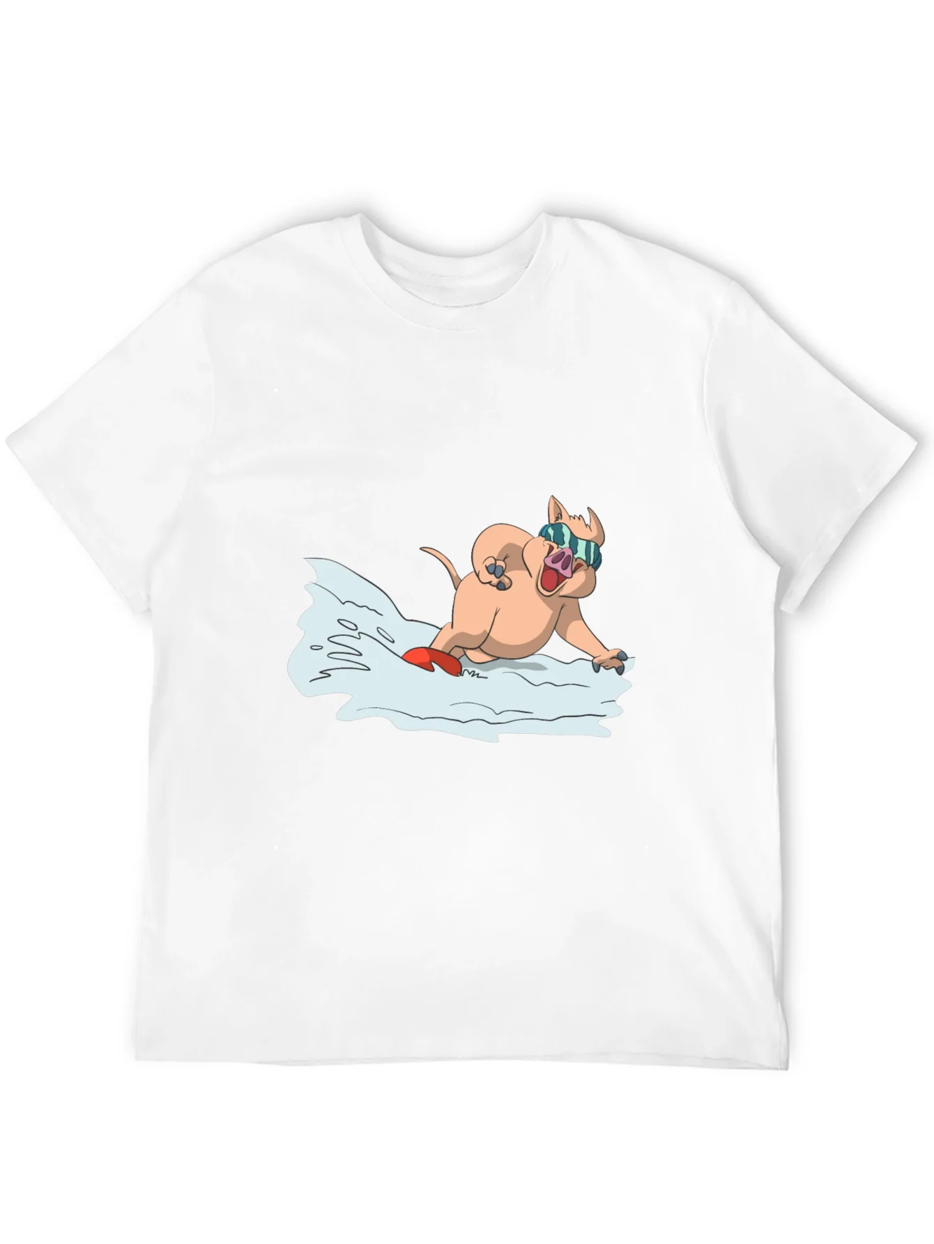 Rebbecca Cool Pig Snowboarding T-Shirt - Black