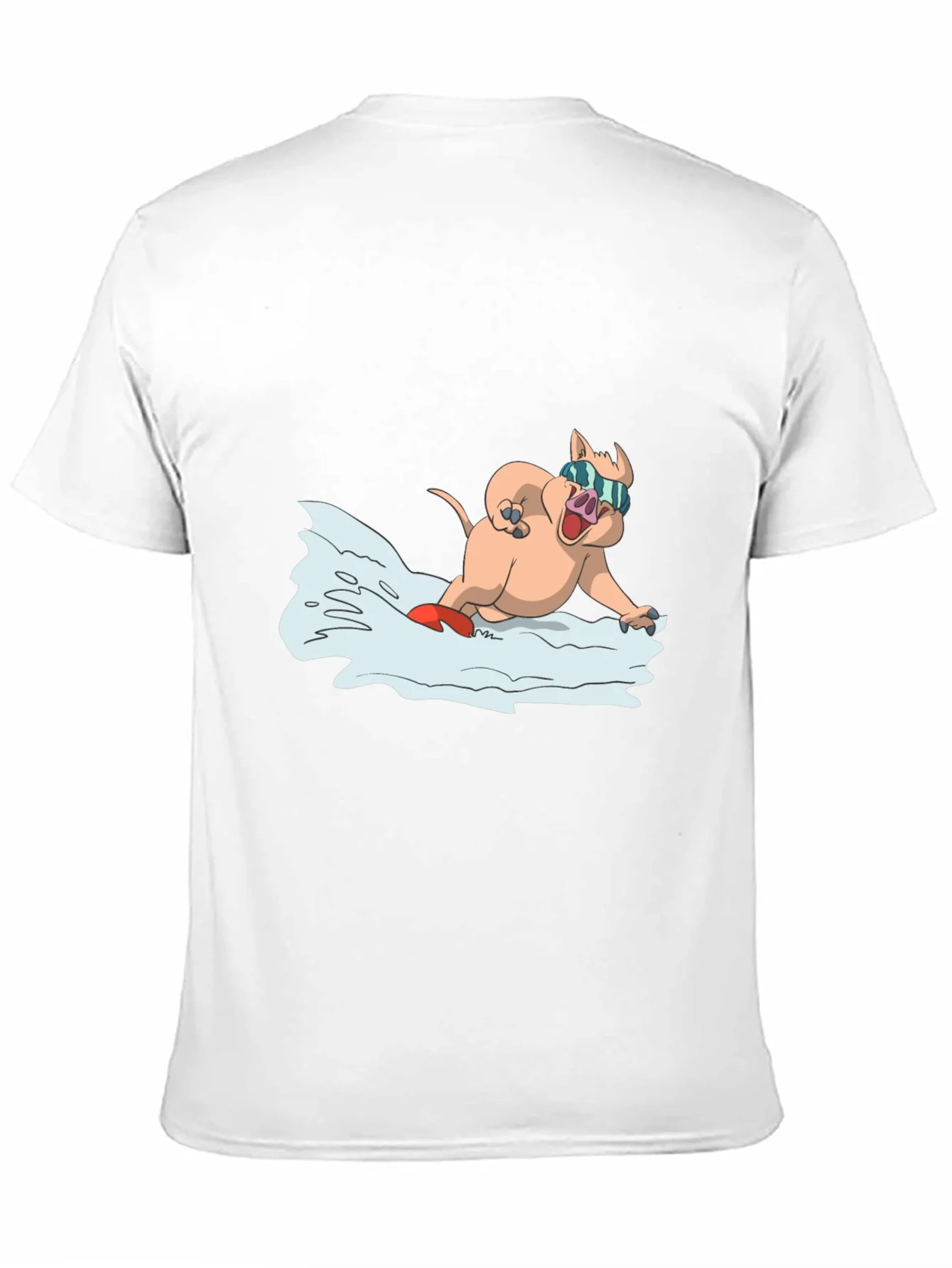 Rebbecca Cool Pig Snowboarding T-Shirt - Black