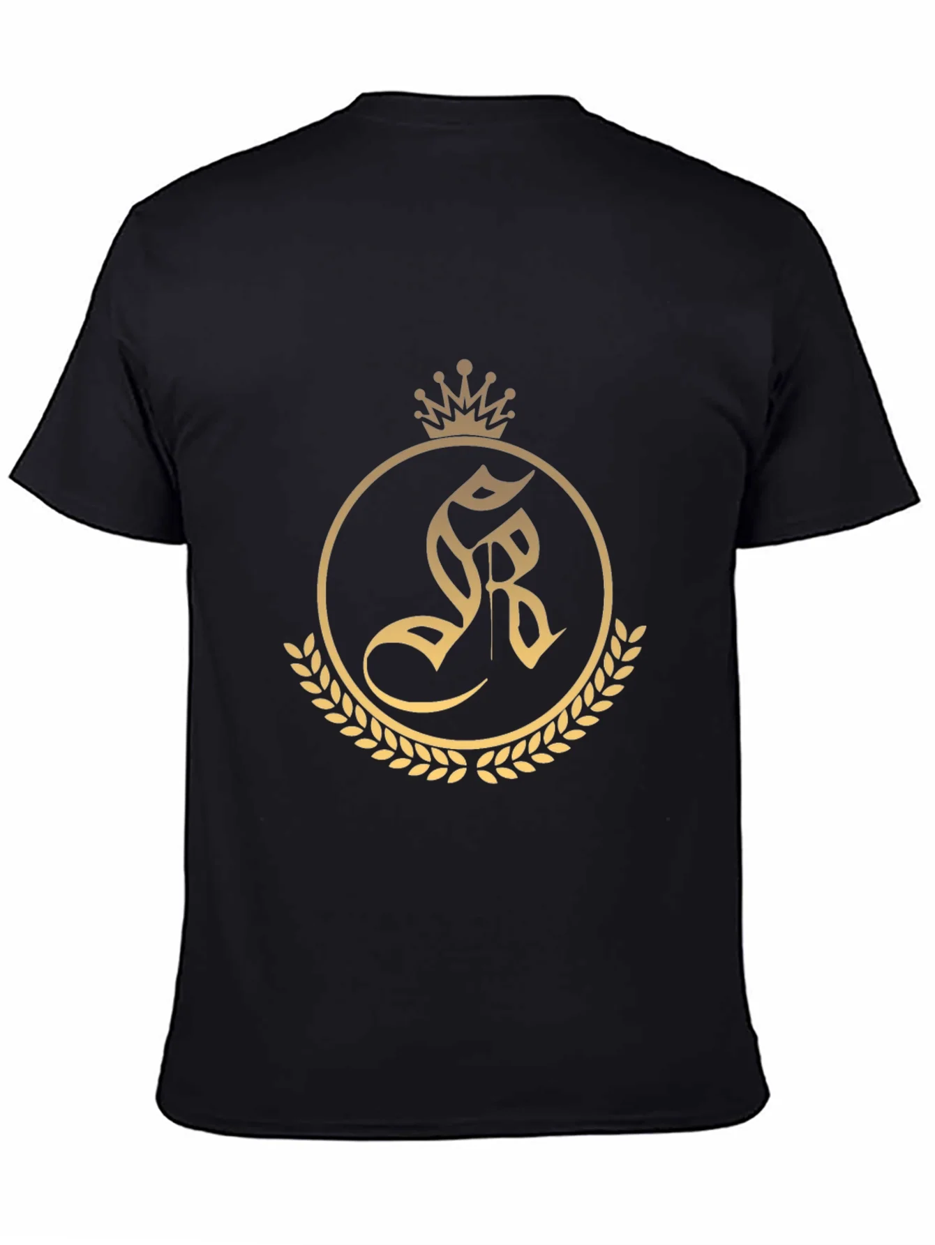 Rebbecca Regal Crest Tee - Black Cotton Blend