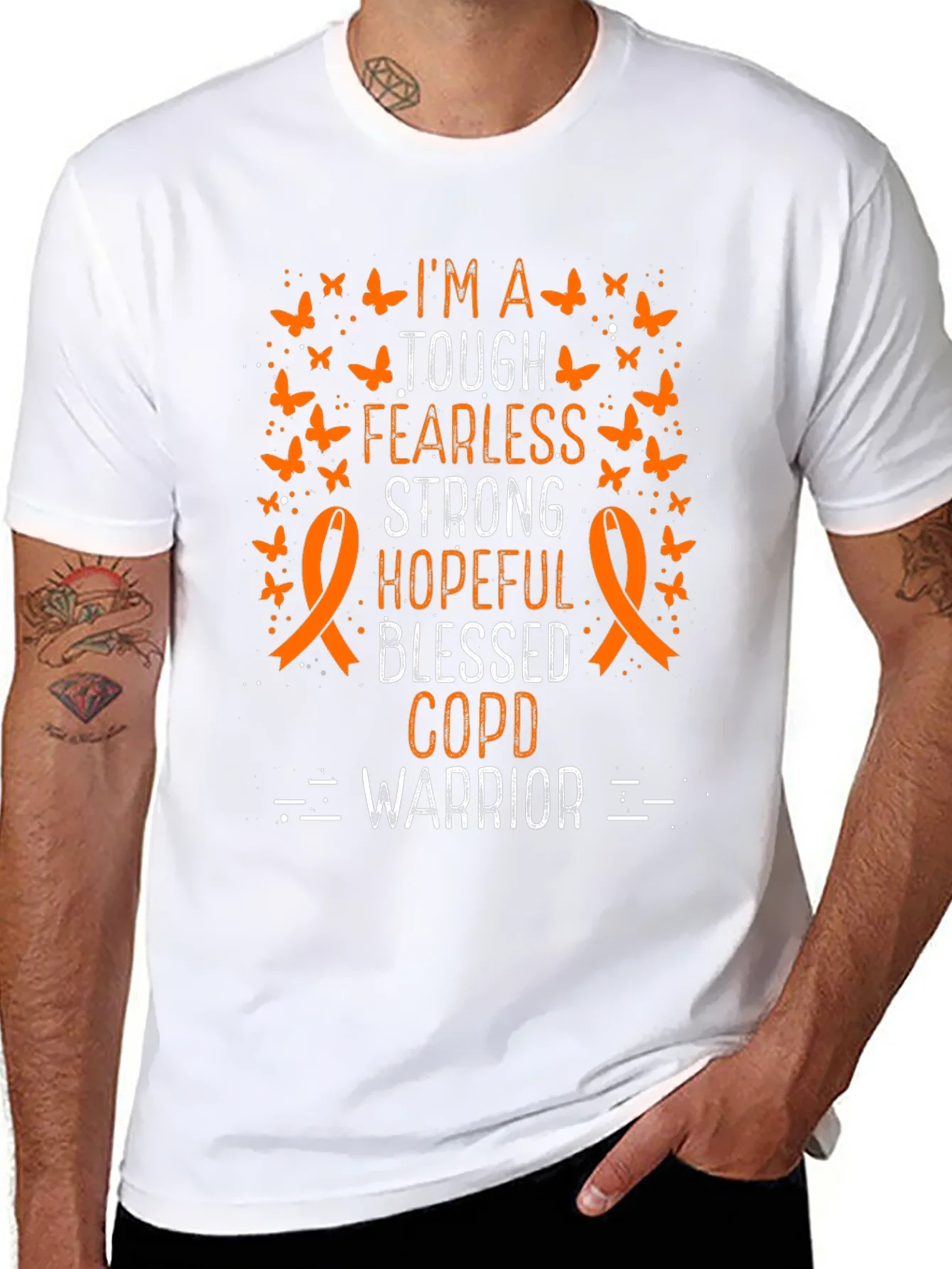 Rebbecca COPD Warrior Butterfly T-Shirt