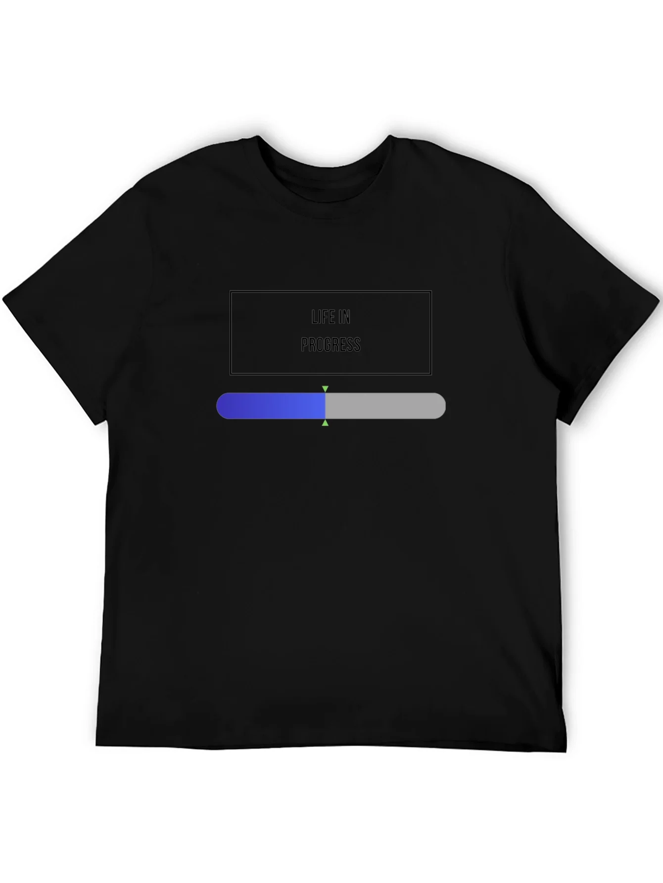 Camiseta Negra Life in Progress para Hombre