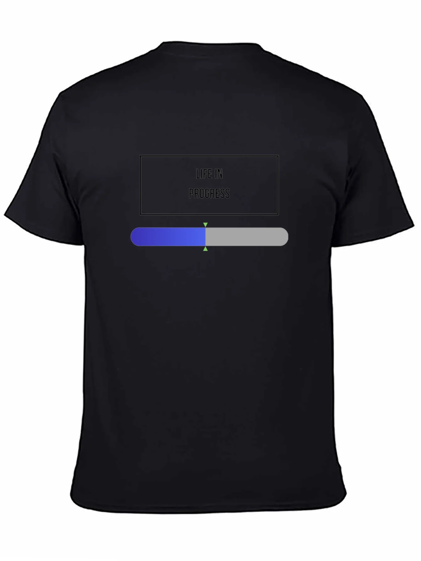 Camiseta Negra Life in Progress para Hombre