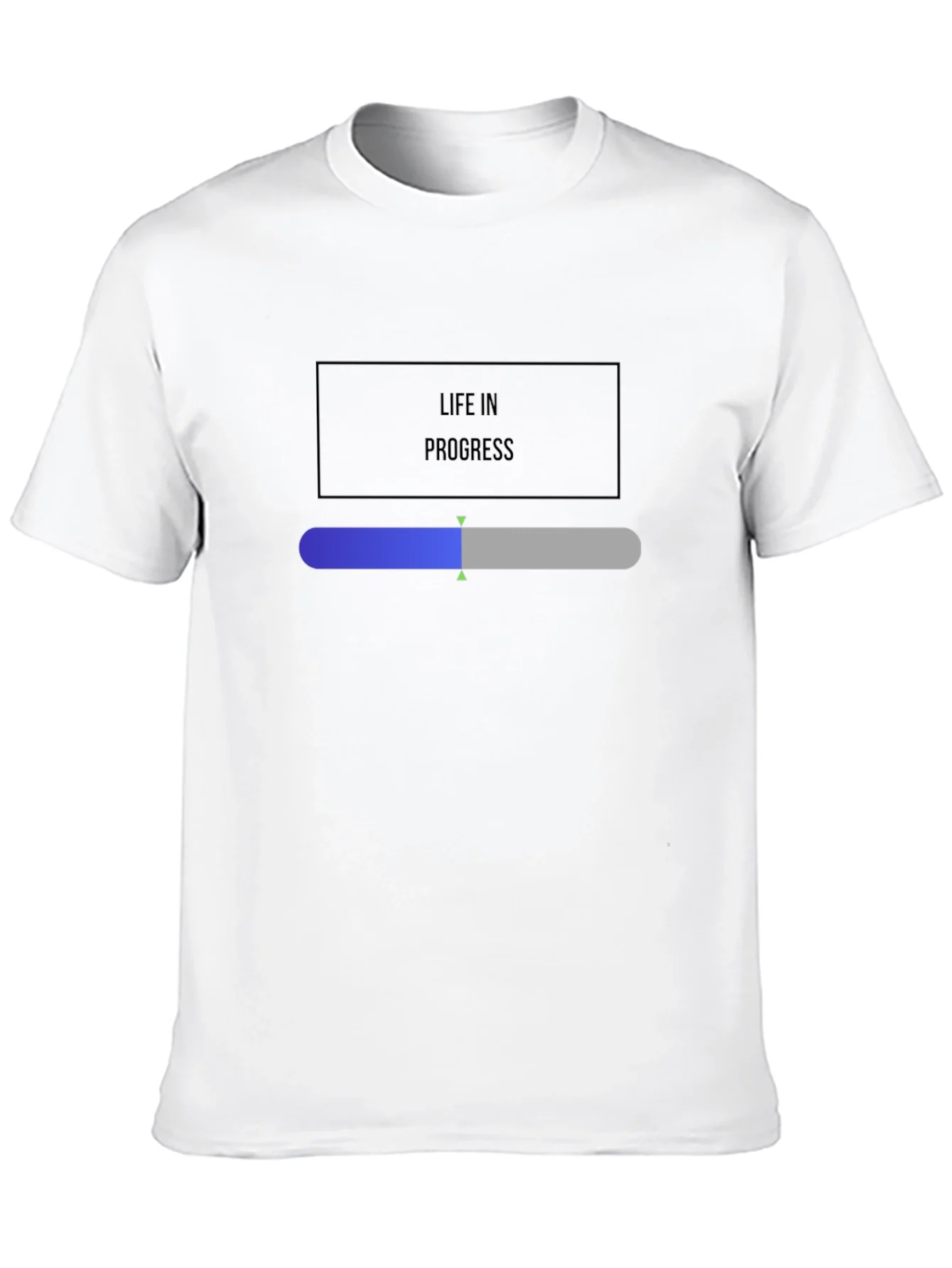 Camiseta Negra Life in Progress para Hombre
