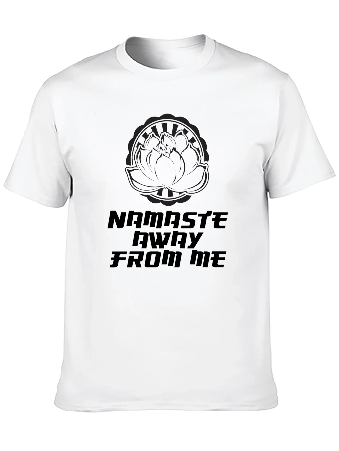 Rebbecca Namaste Away From Me Black Graphic T-Shirt