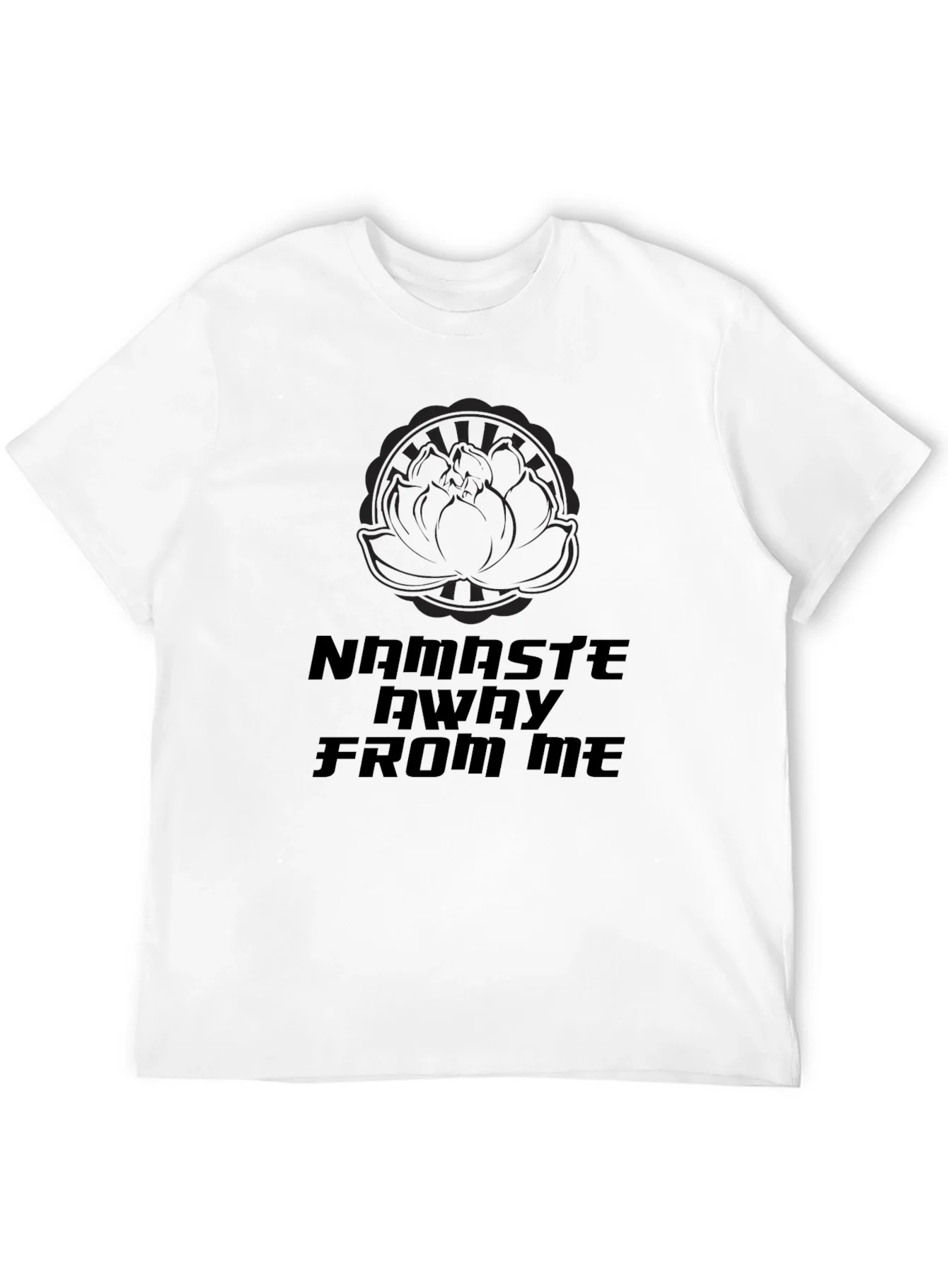 Rebbecca Namaste Away From Me Black Graphic T-Shirt