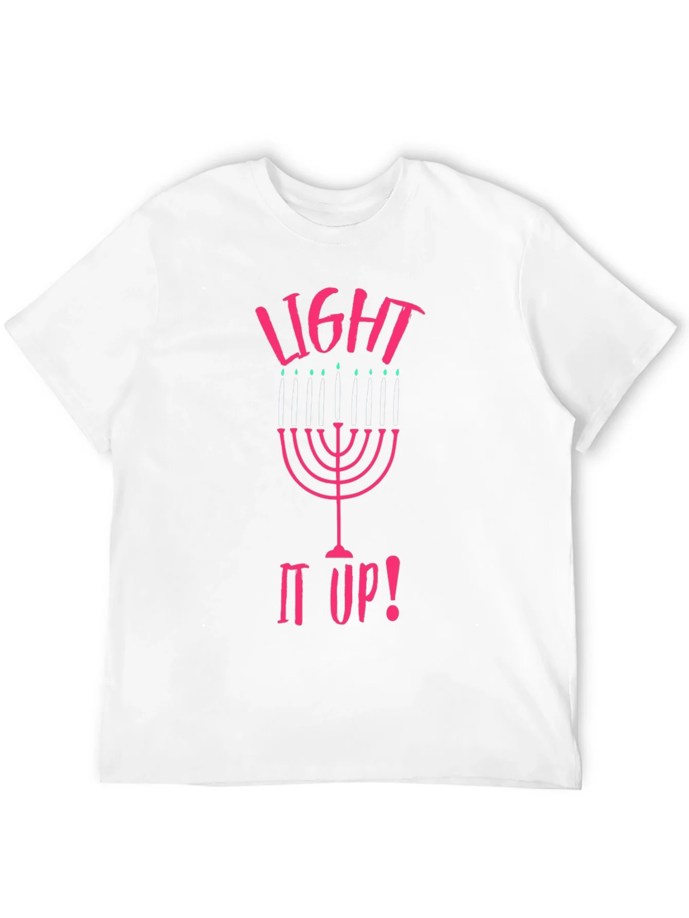 Camiseta Negra Light It Up! Hanukkah
