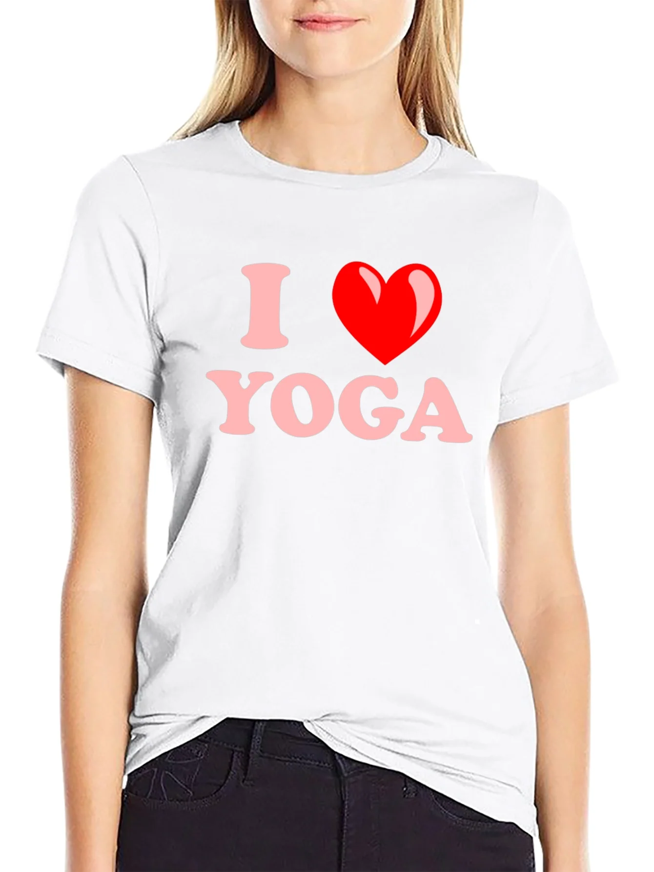 Camiseta Negra I Love Yoga para Hombre