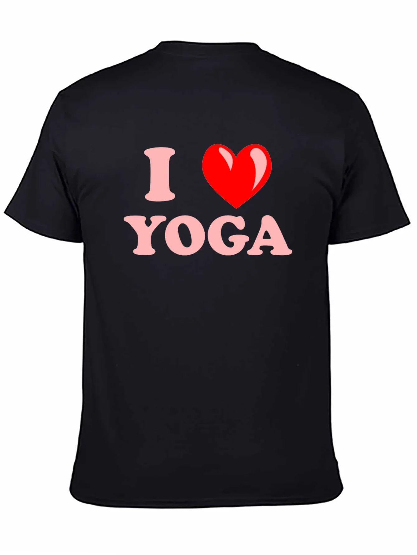 Camiseta Negra I Love Yoga para Hombre