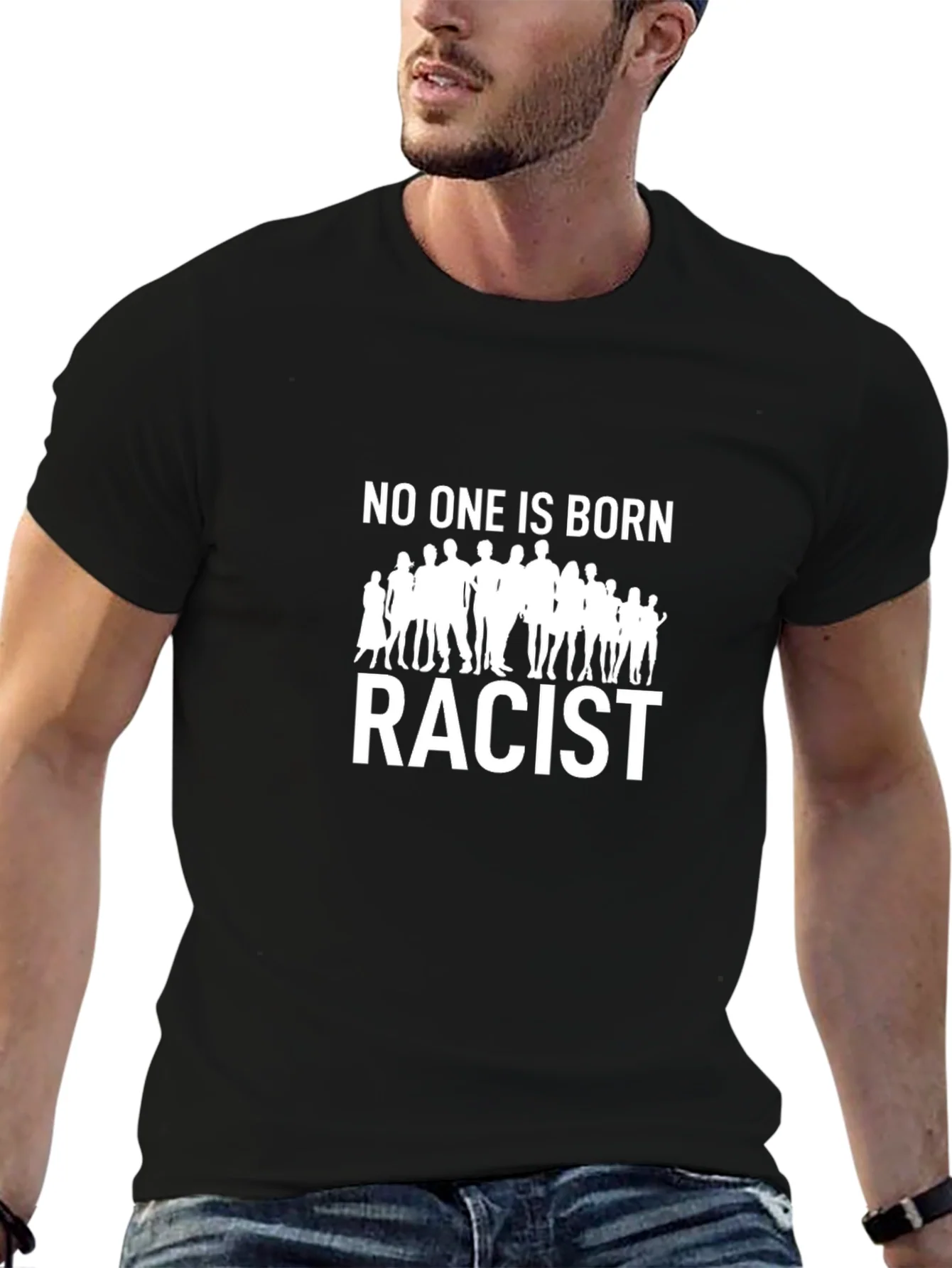 Rebbecca No One Is Born Racist Graphic Tee