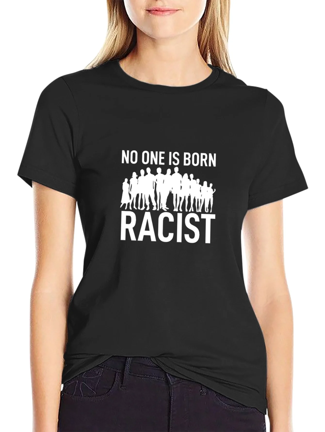 Rebbecca No One Is Born Racist Graphic Tee