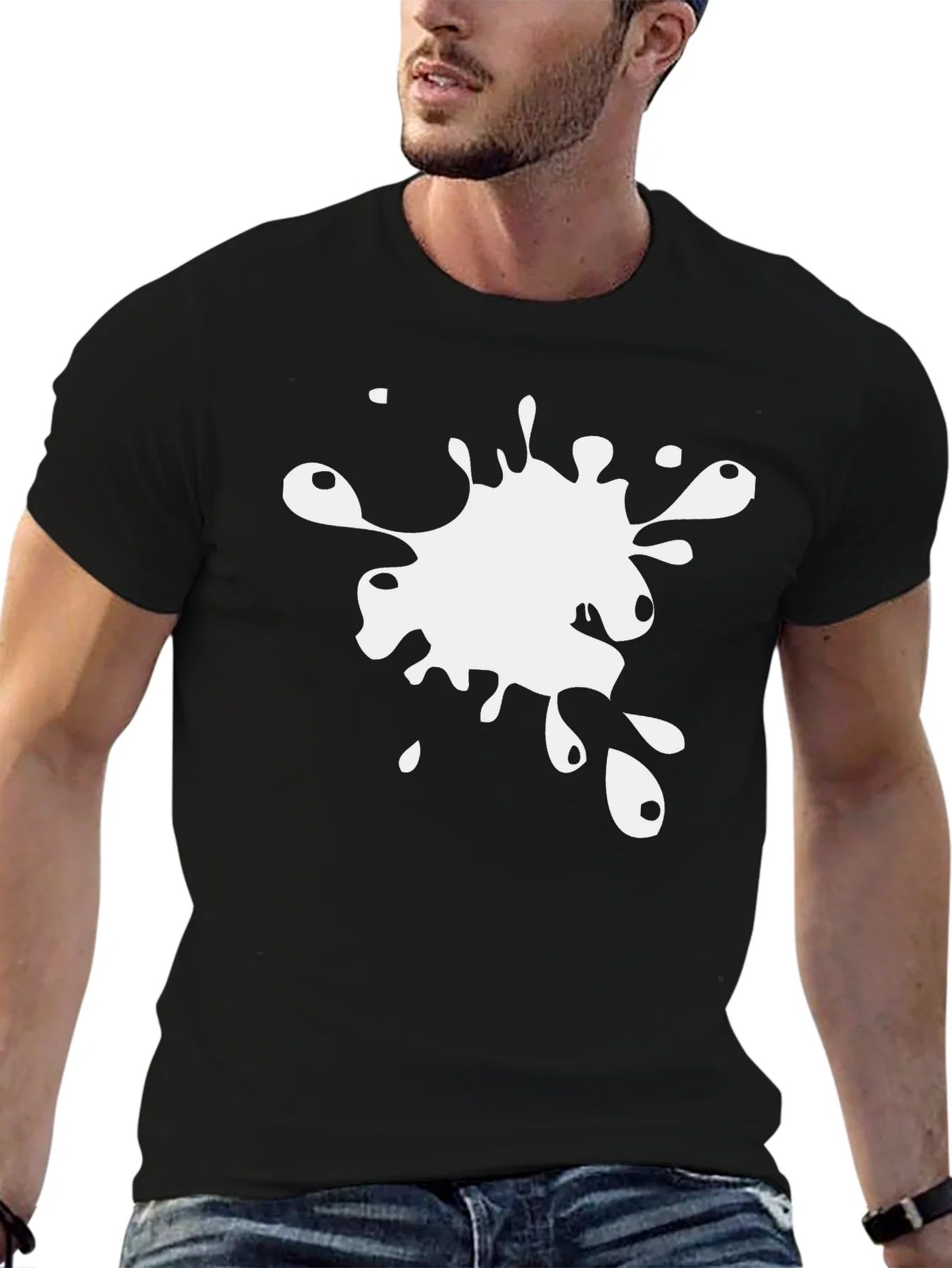 Rebbecca Black T-Shirt with White Splatter Design