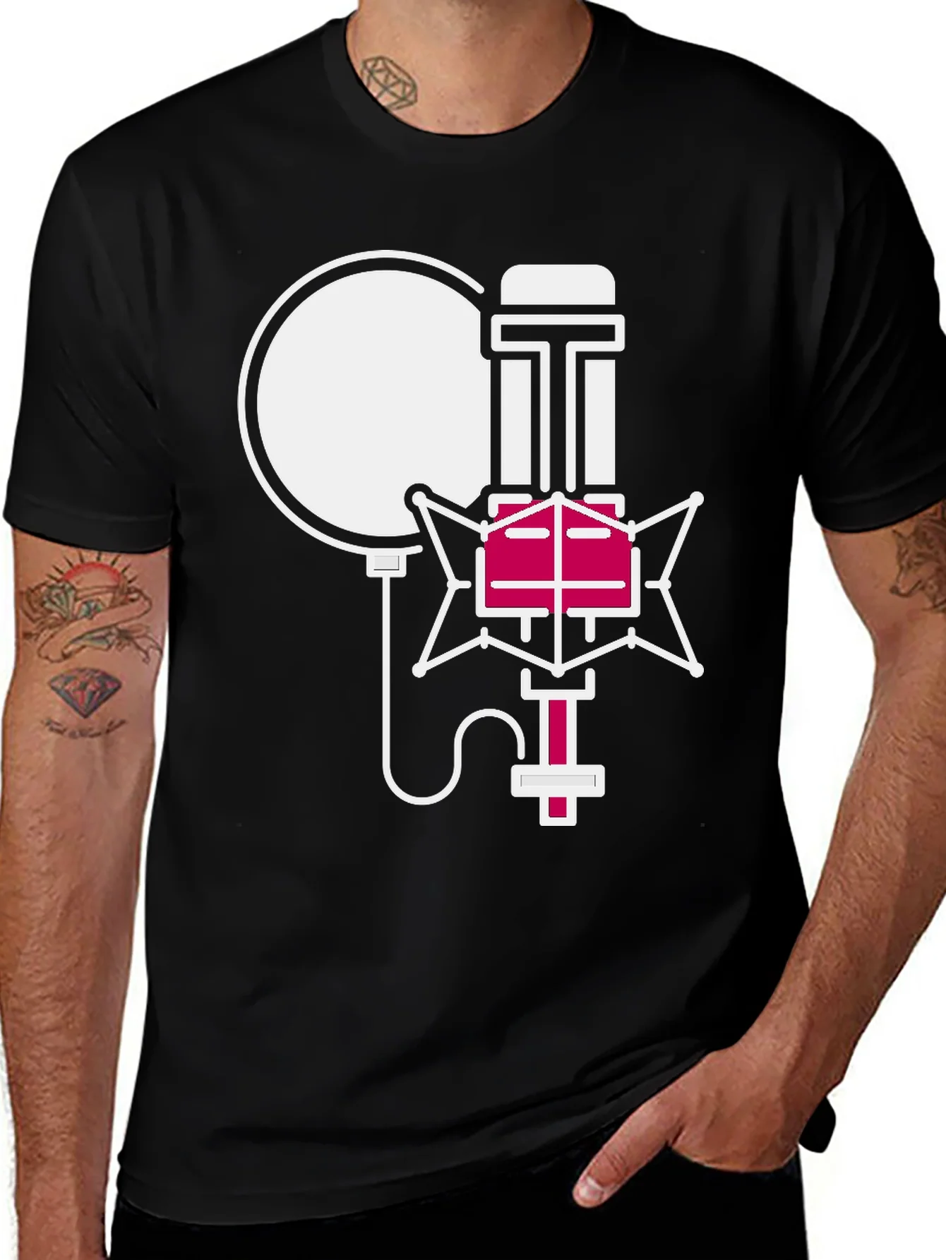 Rebbecca Retro Microphone Graphic Tee