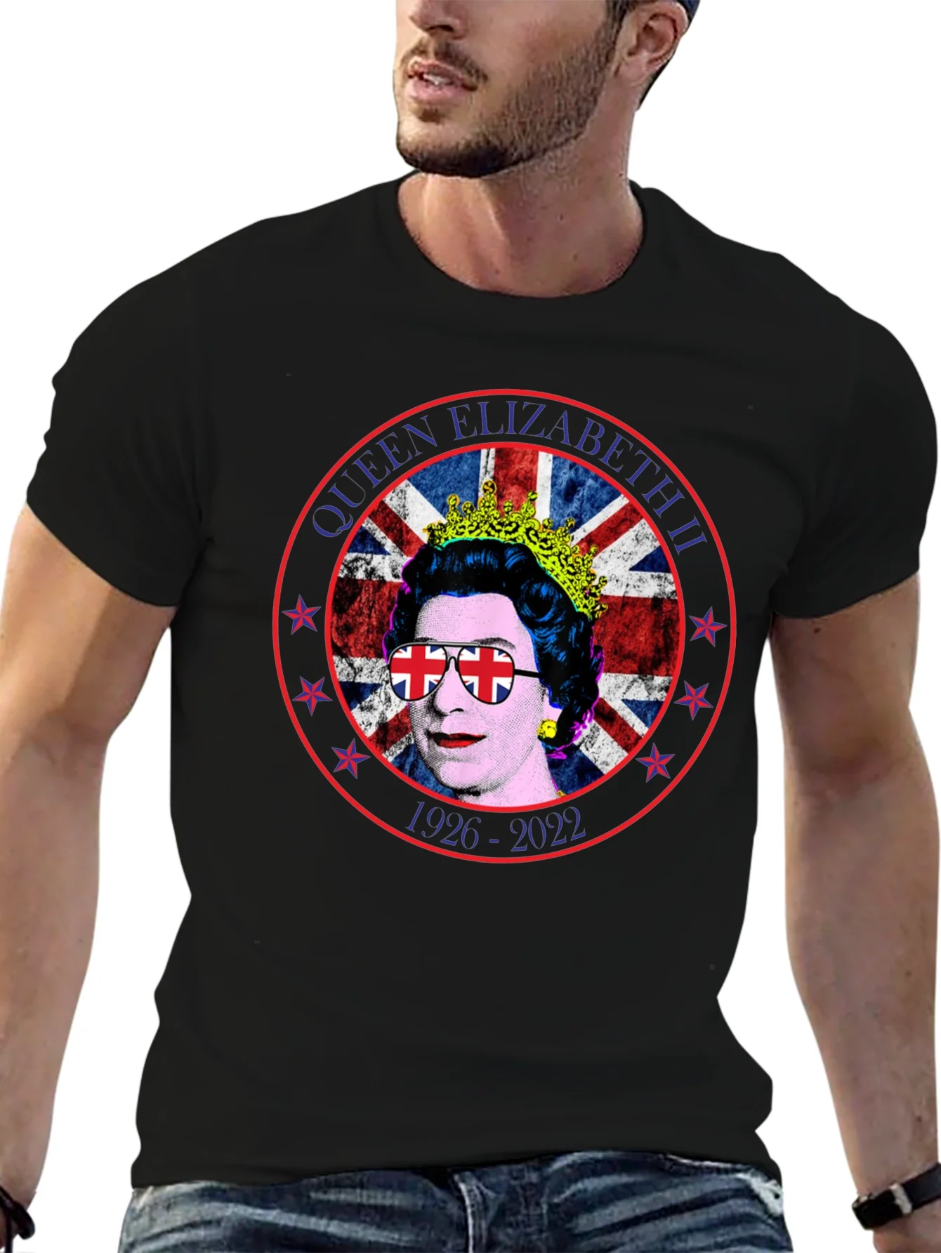 Camiseta Reina Isabel II - Tributo Pop Art