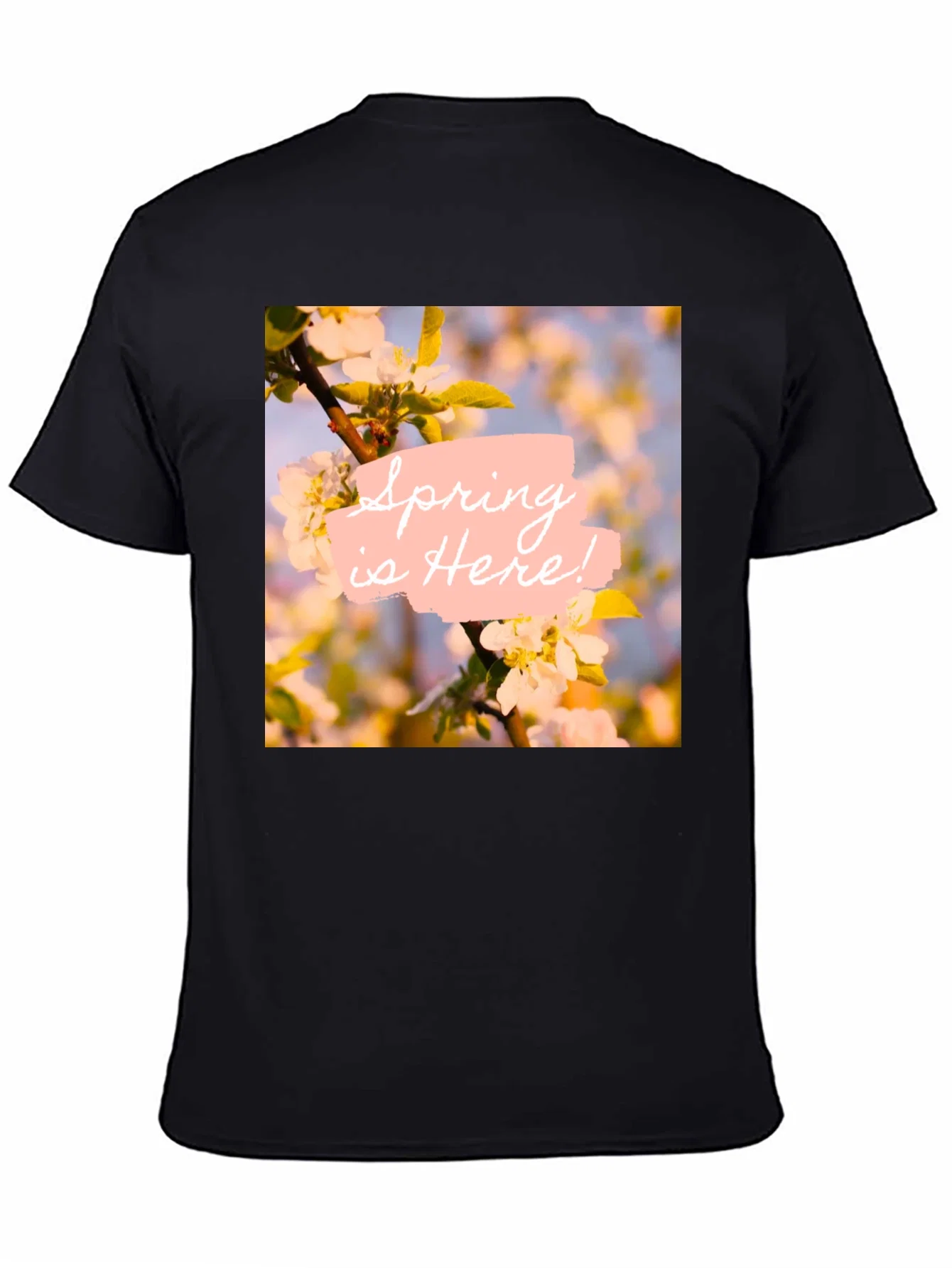 Rebbecca Spring is Here! Graphic T-Shirt - Black