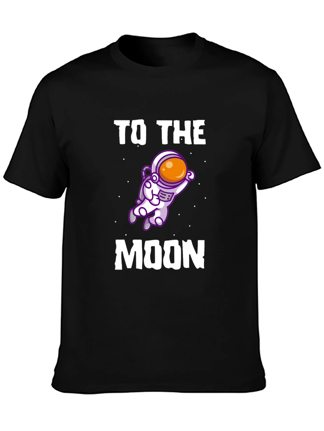 Camiseta Negra To The Moon Astronauta