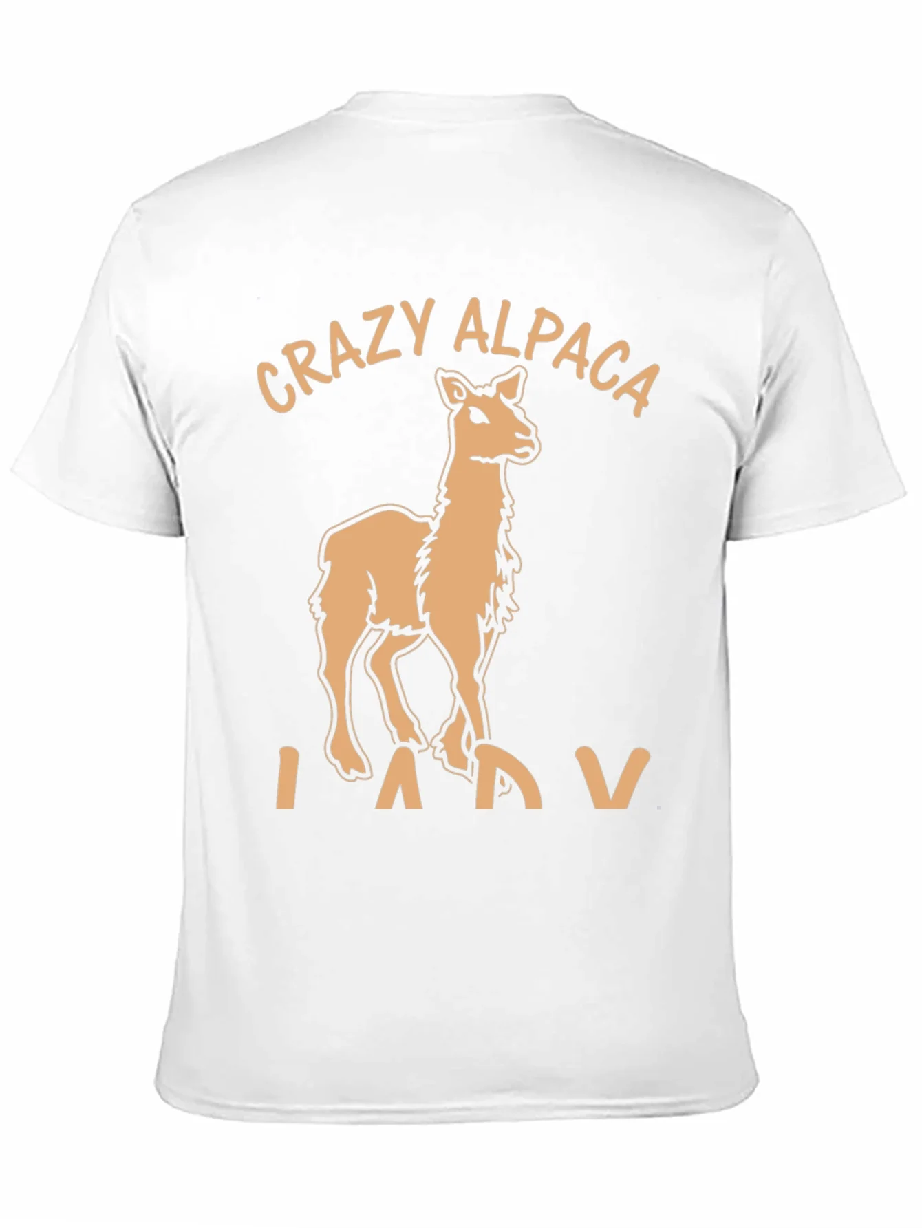 Rebbecca Crazy Alpaca Lady T-Shirt Funny Alpaca Graphic Tee