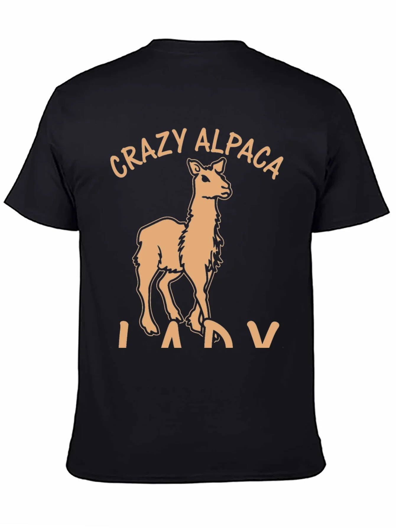 Rebbecca Crazy Alpaca Lady T-Shirt Funny Alpaca Graphic Tee
