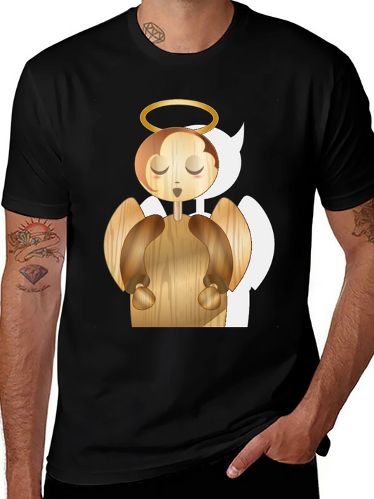 Rebbecca Angel Graphic Tee - Whimsical Wood Design