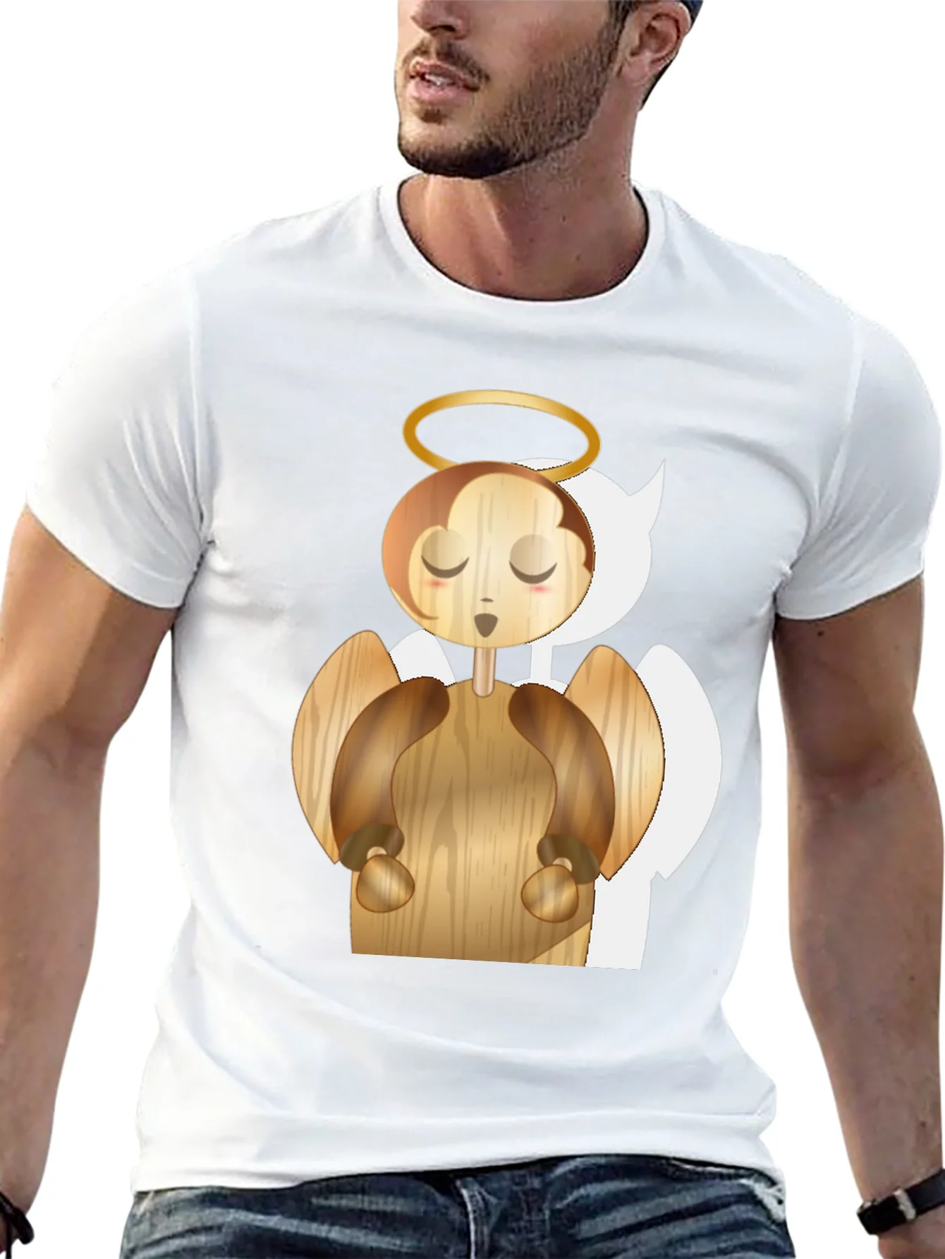 Rebbecca Angel Graphic Tee - Whimsical Wood Design