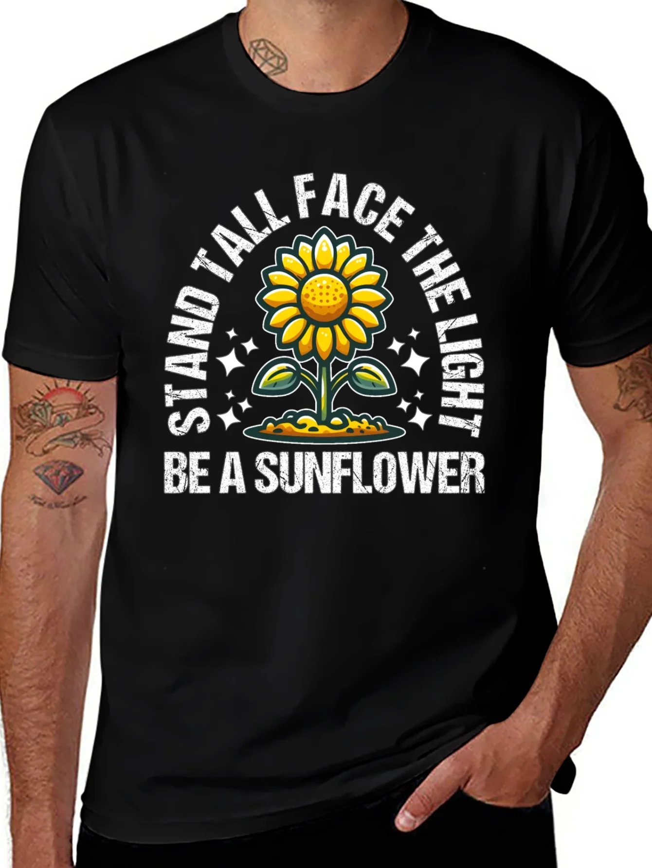 Rebbecca Stand Tall Sunflower Graphic Tee