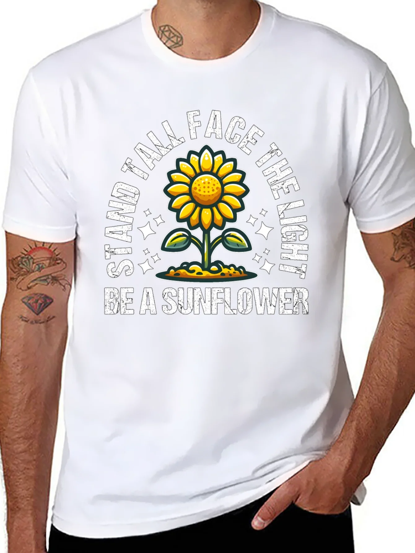 Rebbecca Stand Tall Sunflower Graphic Tee