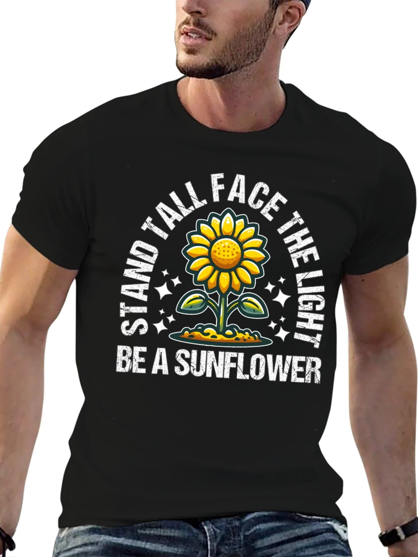 Rebbecca Stand Tall Sunflower Graphic Tee