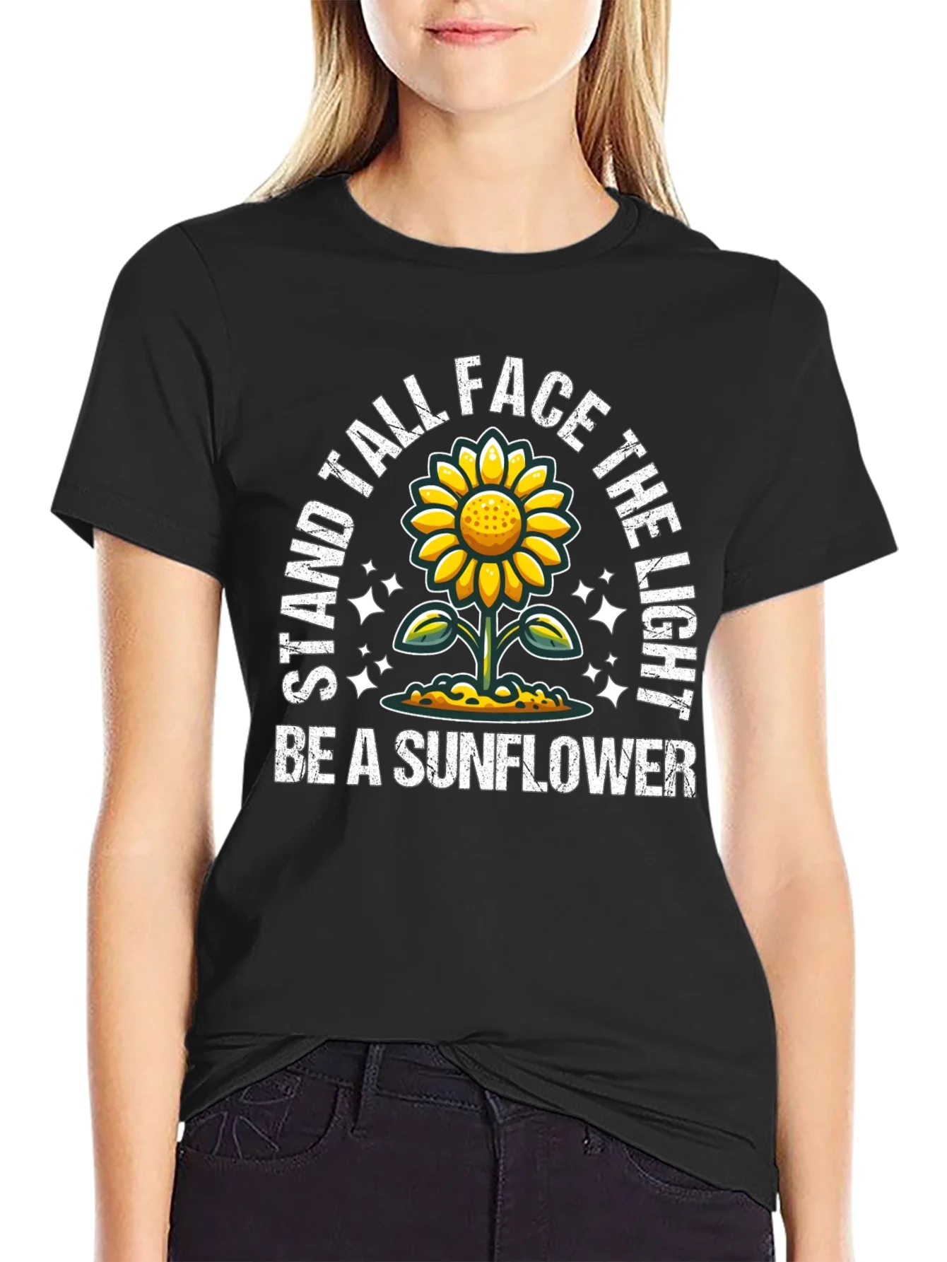 Rebbecca Stand Tall Sunflower Graphic Tee