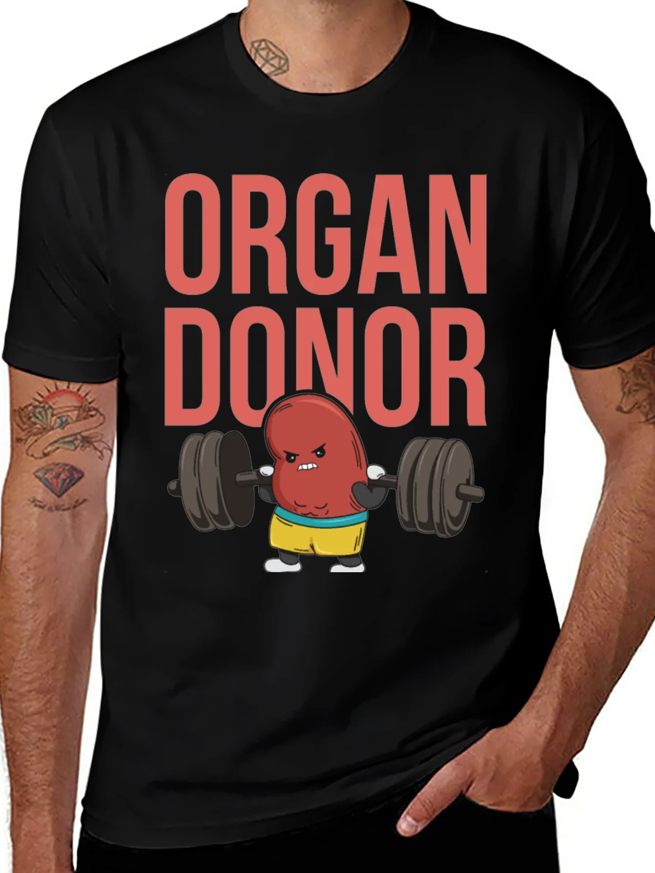 Rebbecca Organ Donor Funny Gym T-Shirt