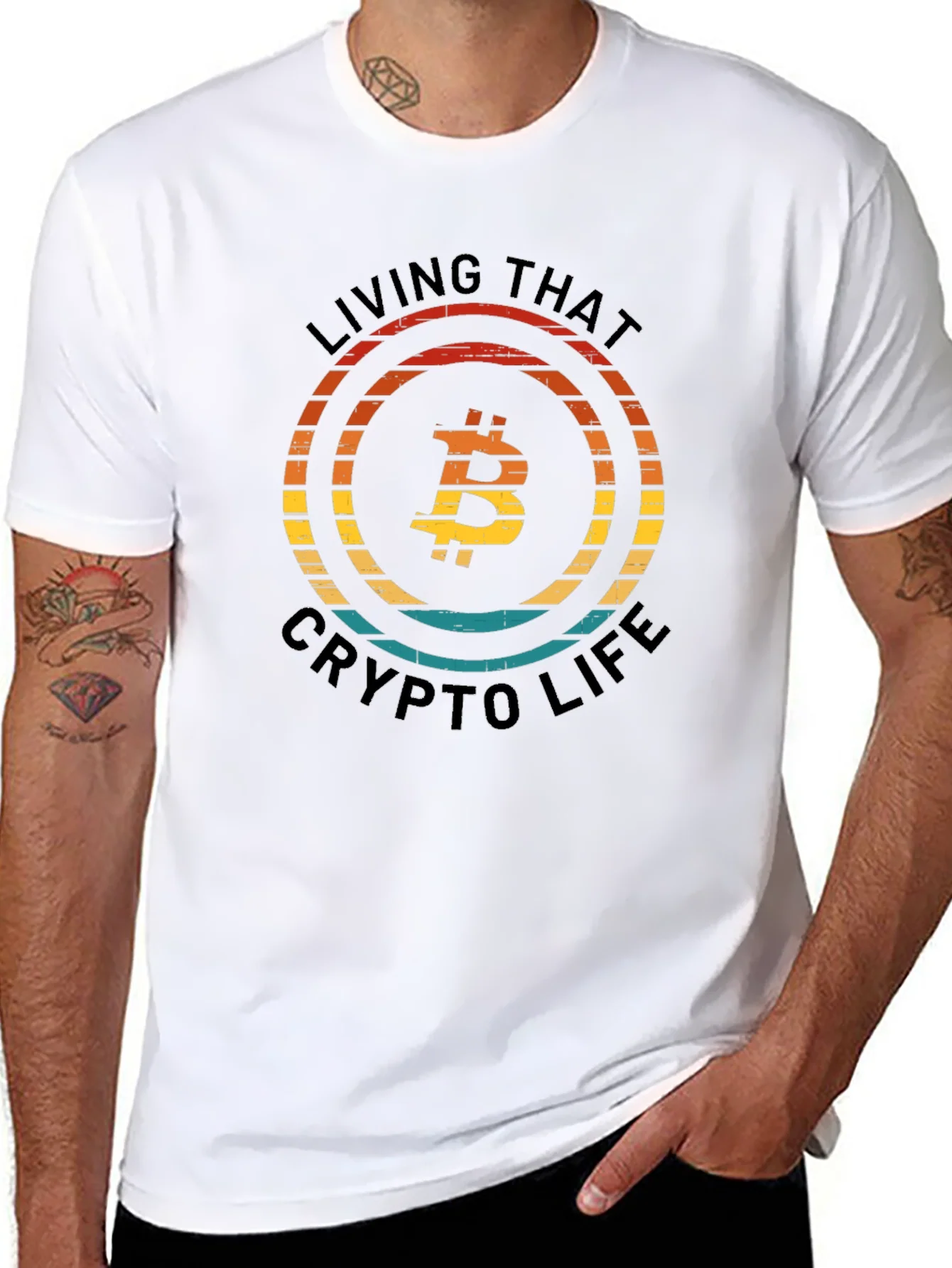 Rebbecca Bitcoin Crypto Life Black T-Shirt