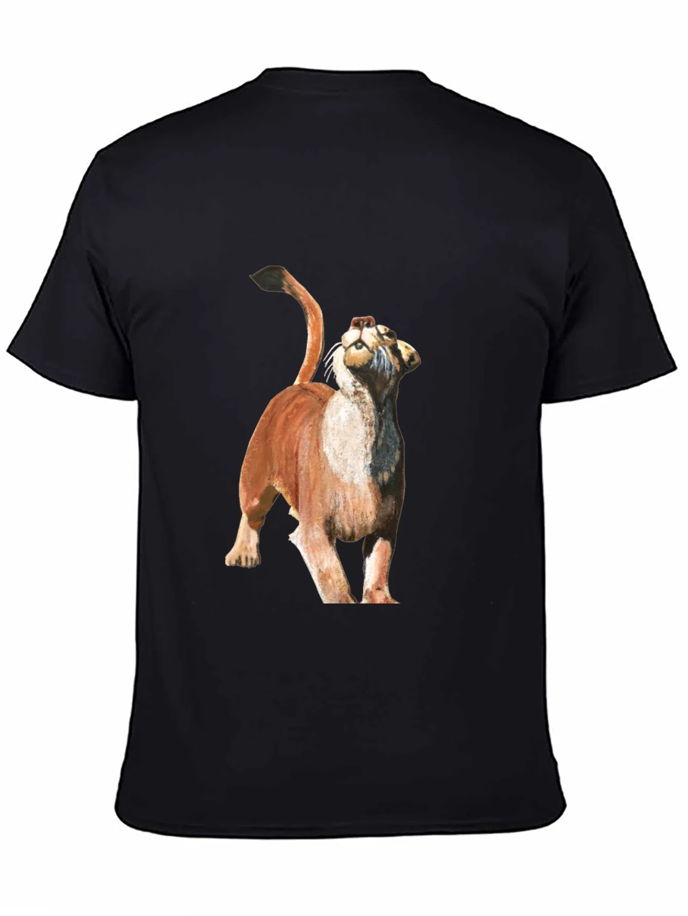 Camiseta Negra con Dise?o de Puma