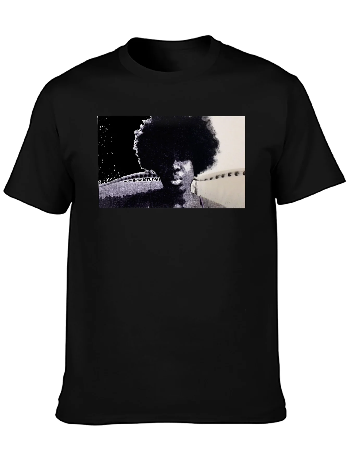Rebbecca Retro Afro Black T-Shirt