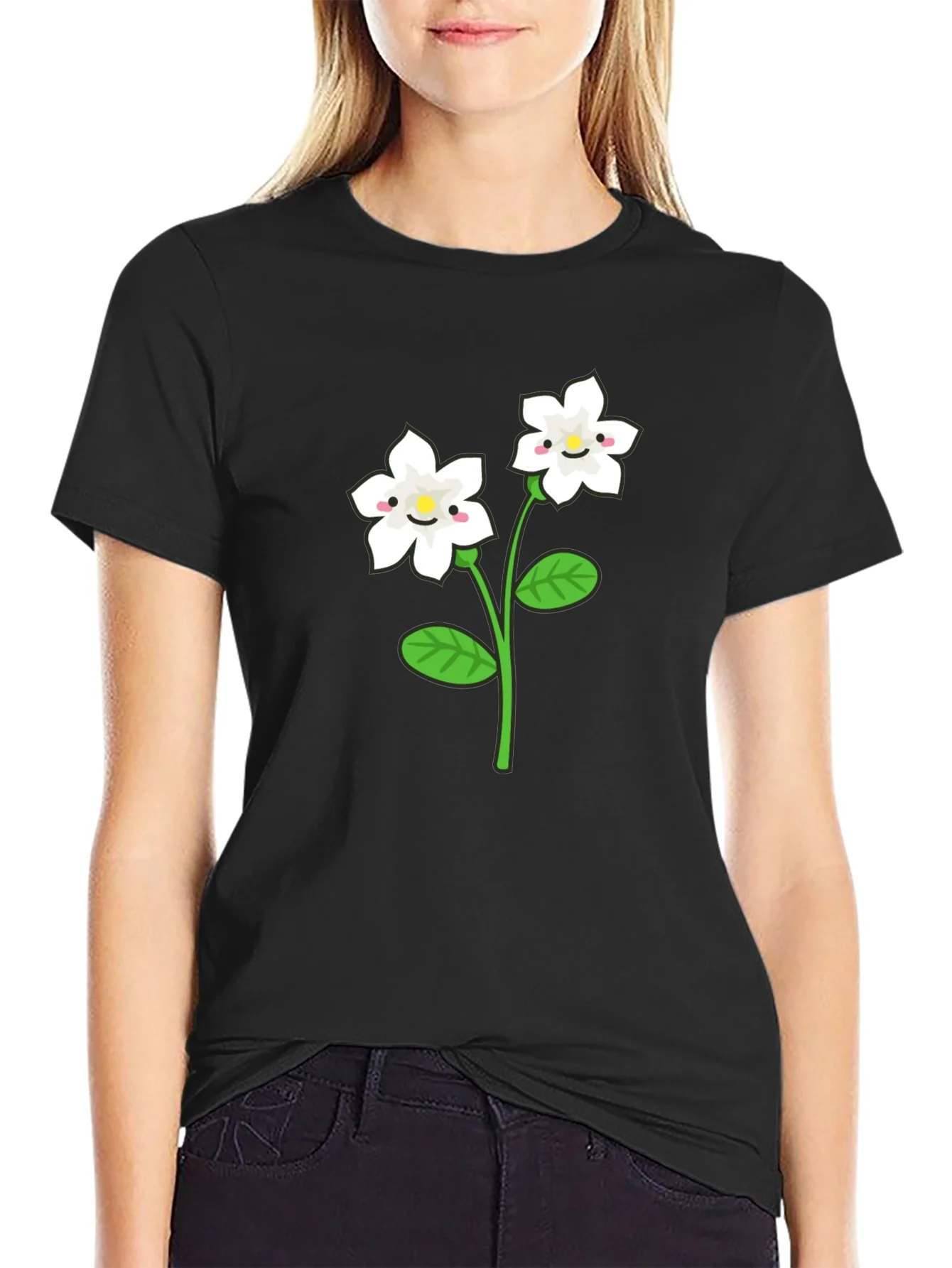Rebbecca Cute Flower Graphic T-Shirt