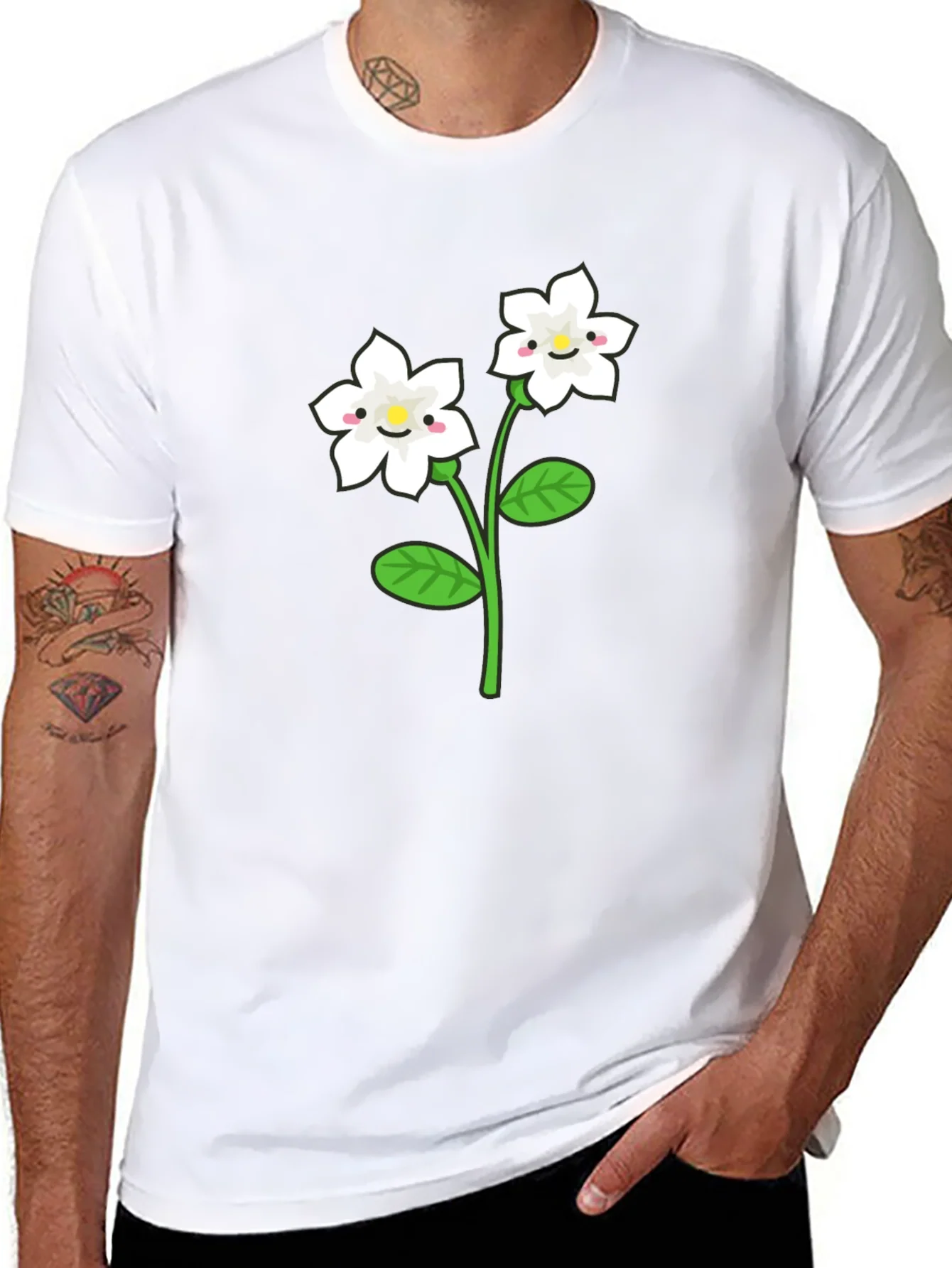 Rebbecca Cute Flower Graphic T-Shirt