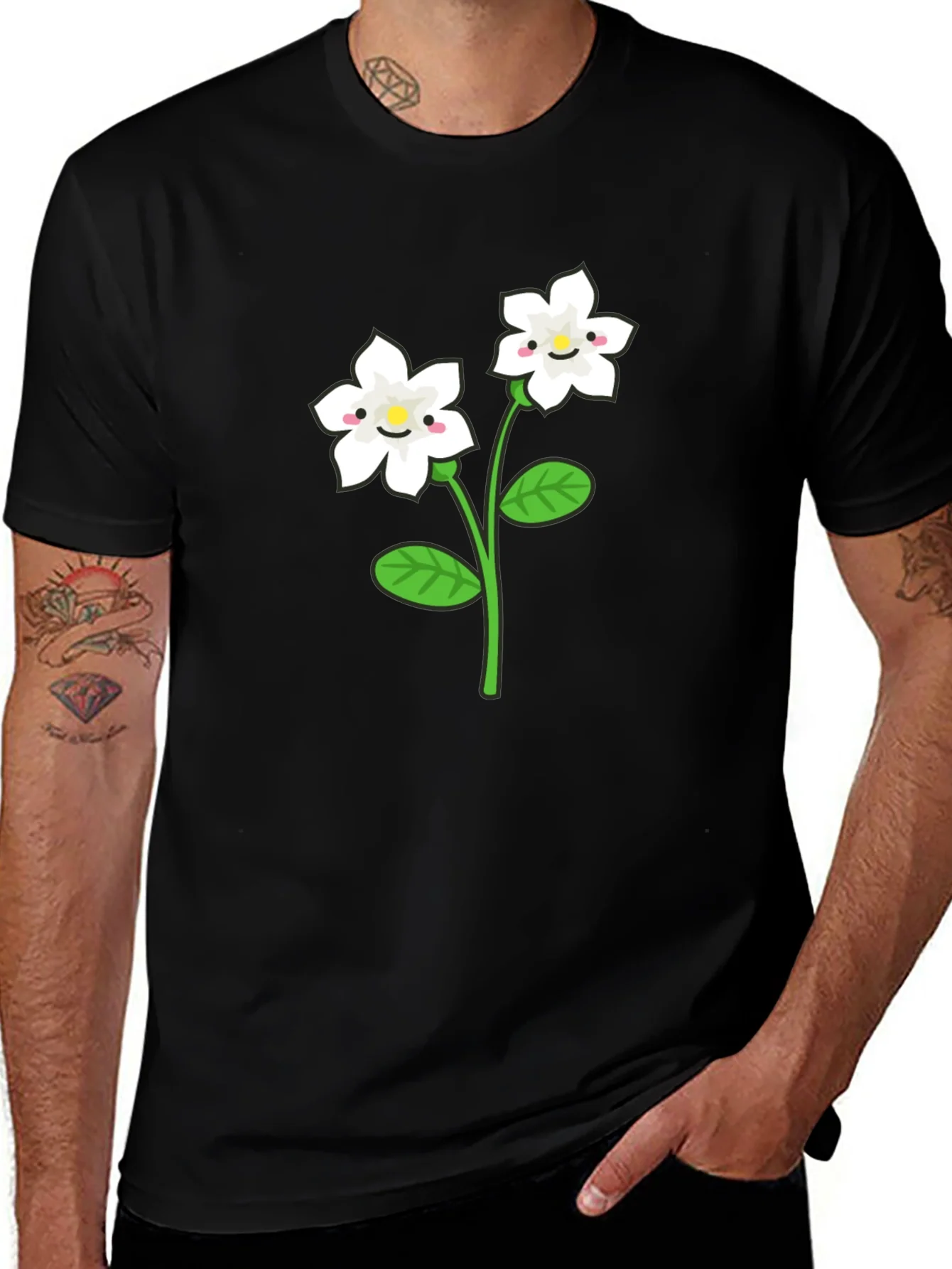 Rebbecca Cute Flower Graphic T-Shirt