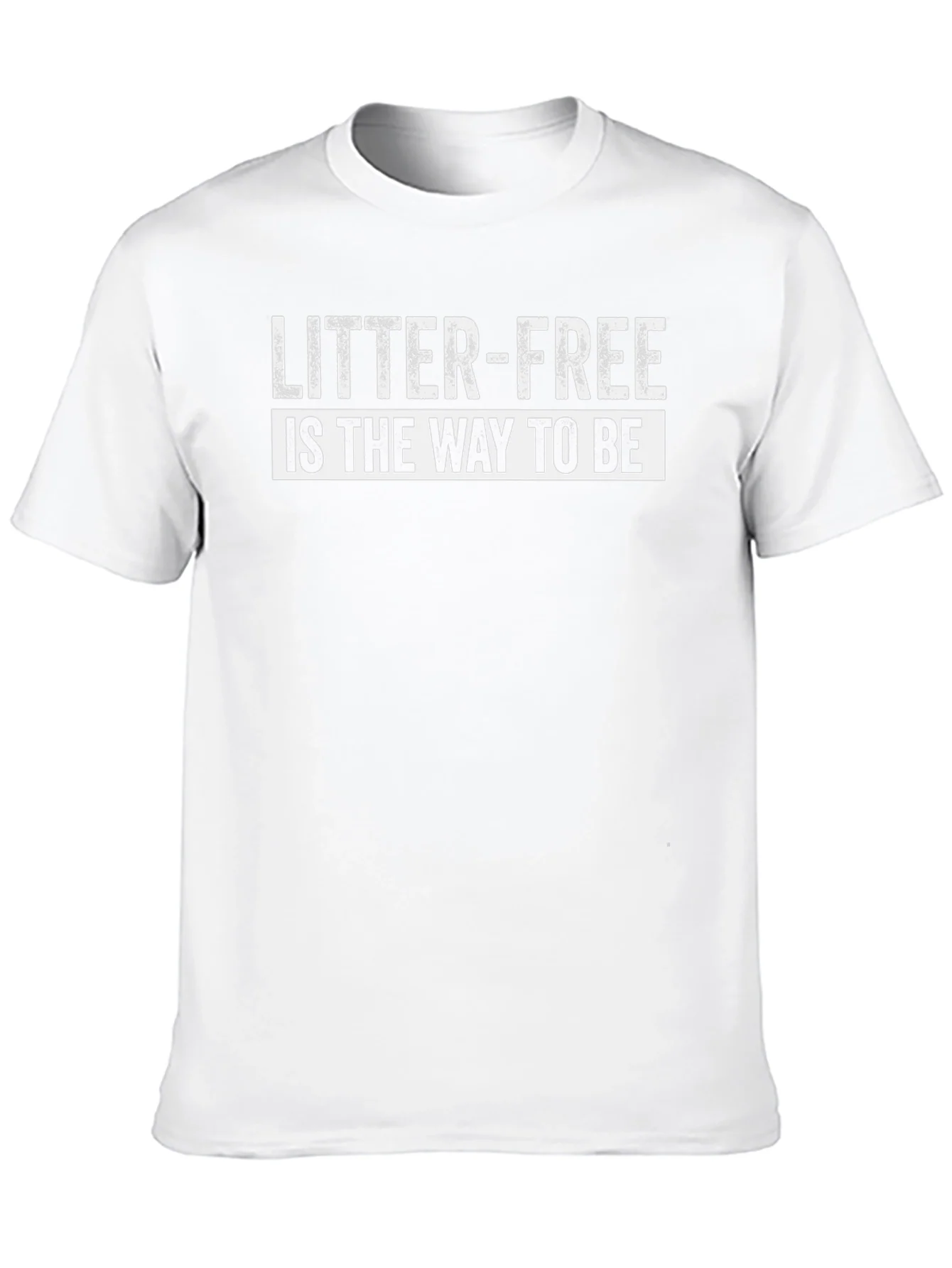 Camiseta Negra: Litter-Free is the Way to Be