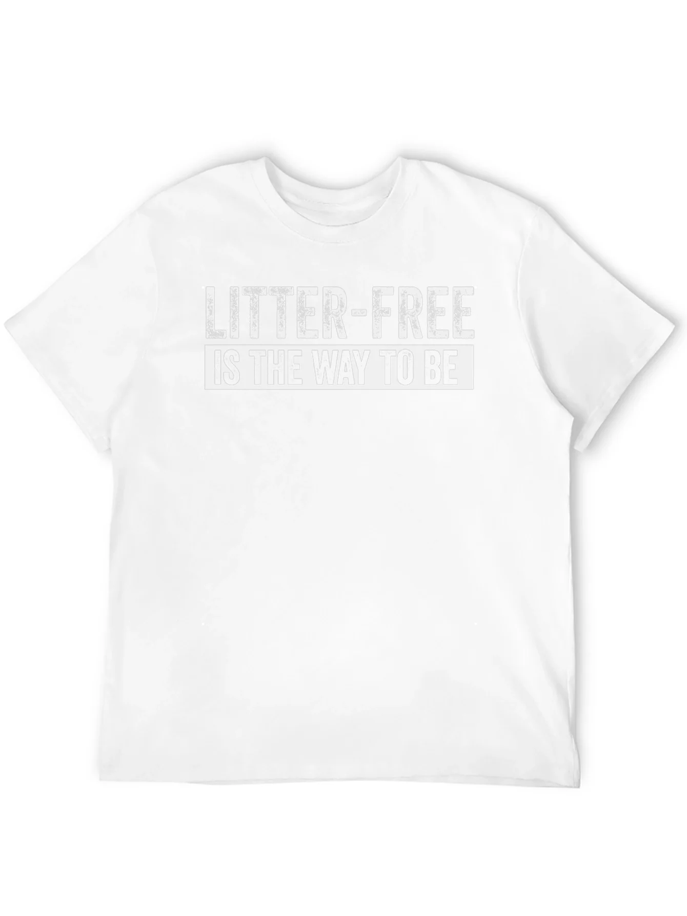 Camiseta Negra: Litter-Free is the Way to Be