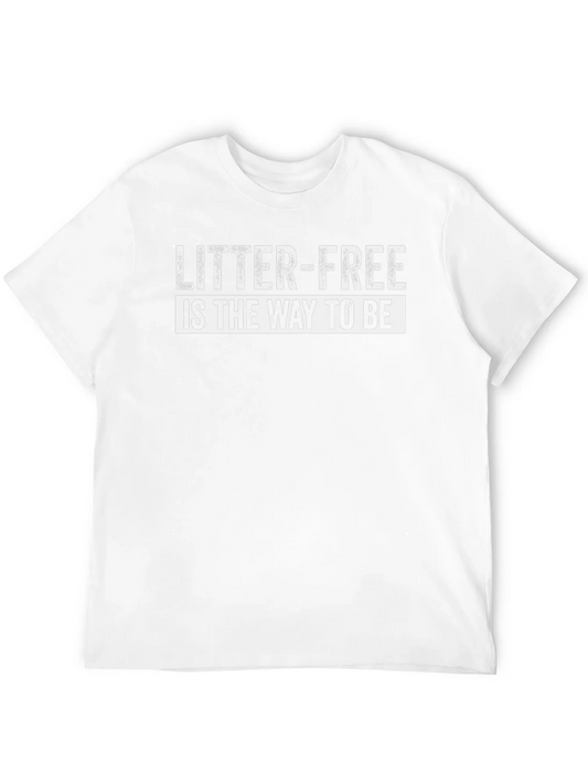Camiseta Negra: Litter-Free is the Way to Be