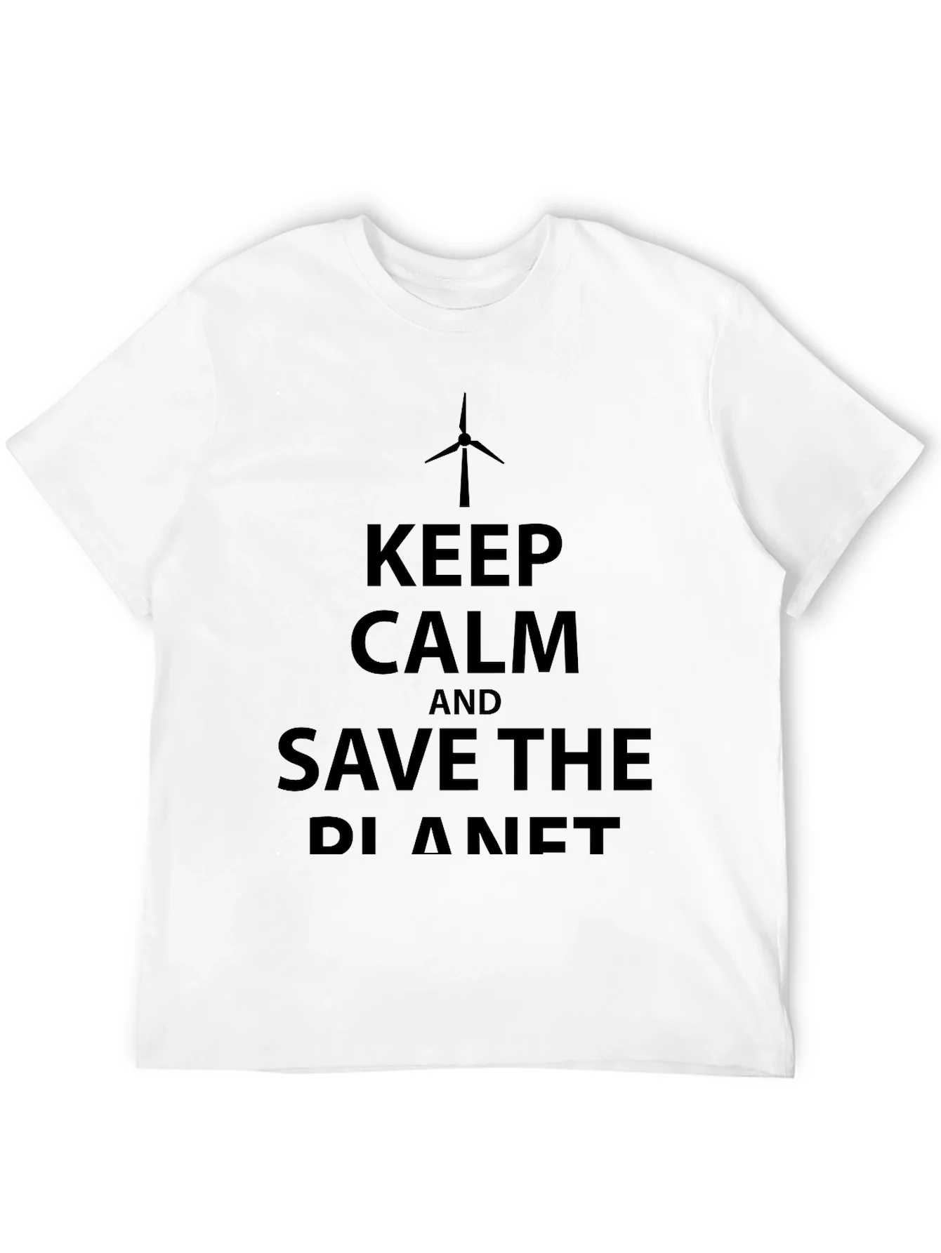 Rebbecca Keep Calm and Save the Planet Graphic T-Shirt