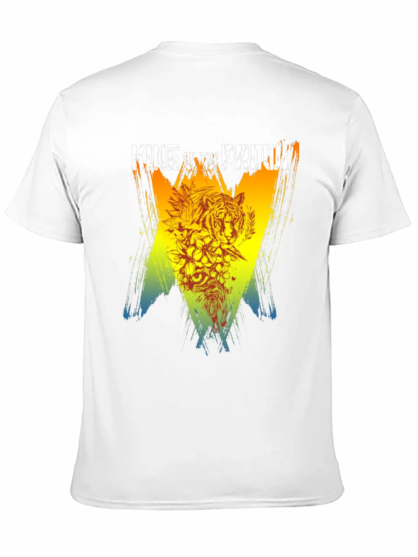 Camiseta Negra Rey del Merodeo con Dise?o de Tigre