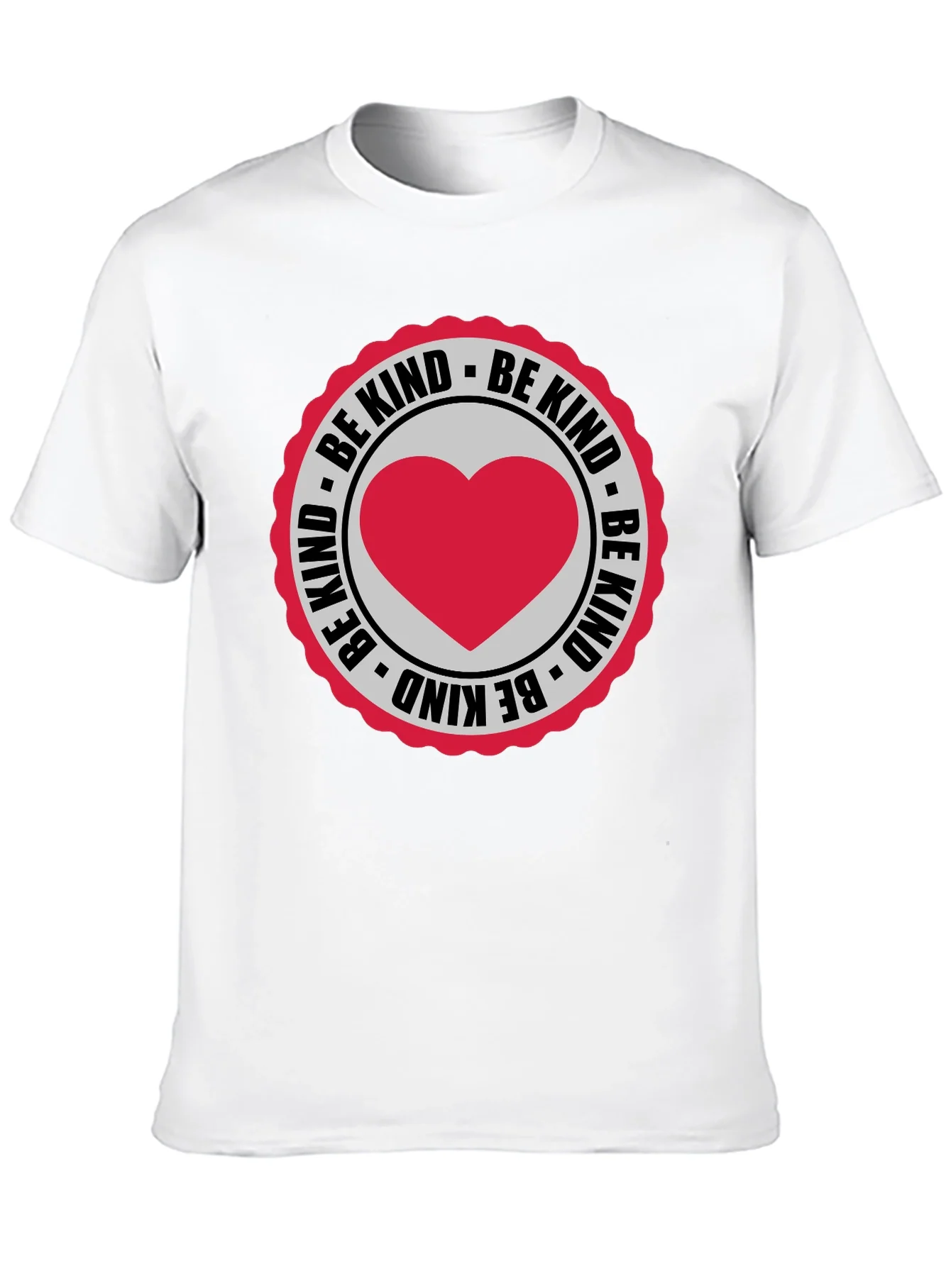 Rebbecca Be Kind Heart Graphic Black T-Shirt