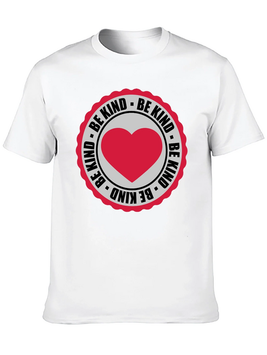 Rebbecca Be Kind Heart Graphic Black T-Shirt
