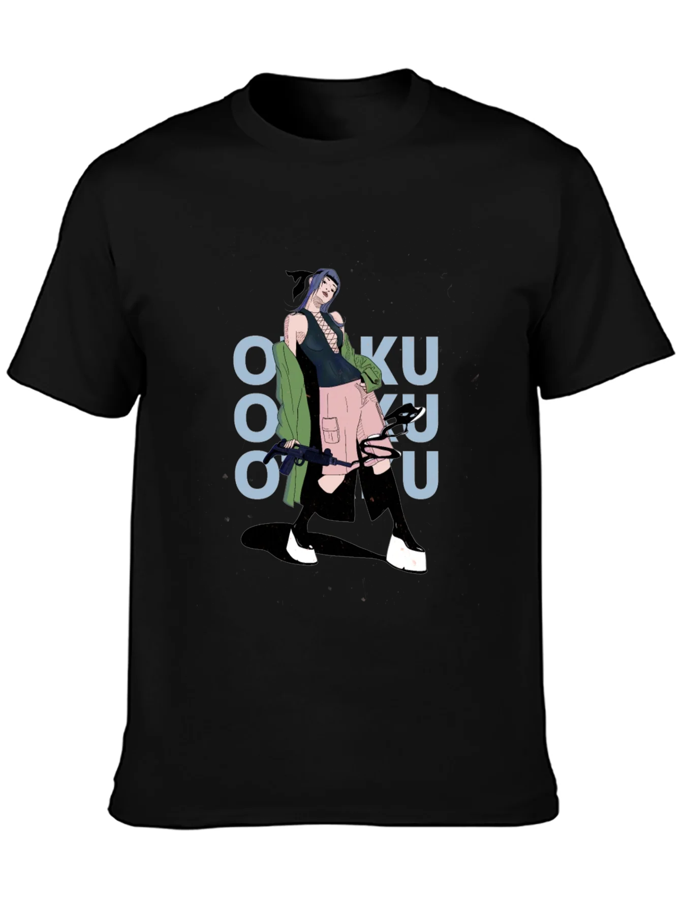 Rebbecca Graphic Print Tee: Anime Inspired Streetwear