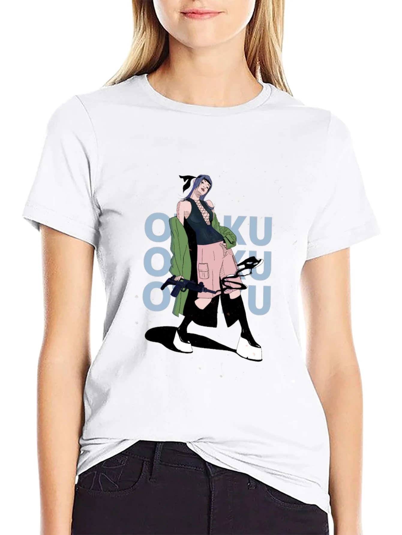 Rebbecca Graphic Print Tee: Anime Inspired Streetwear