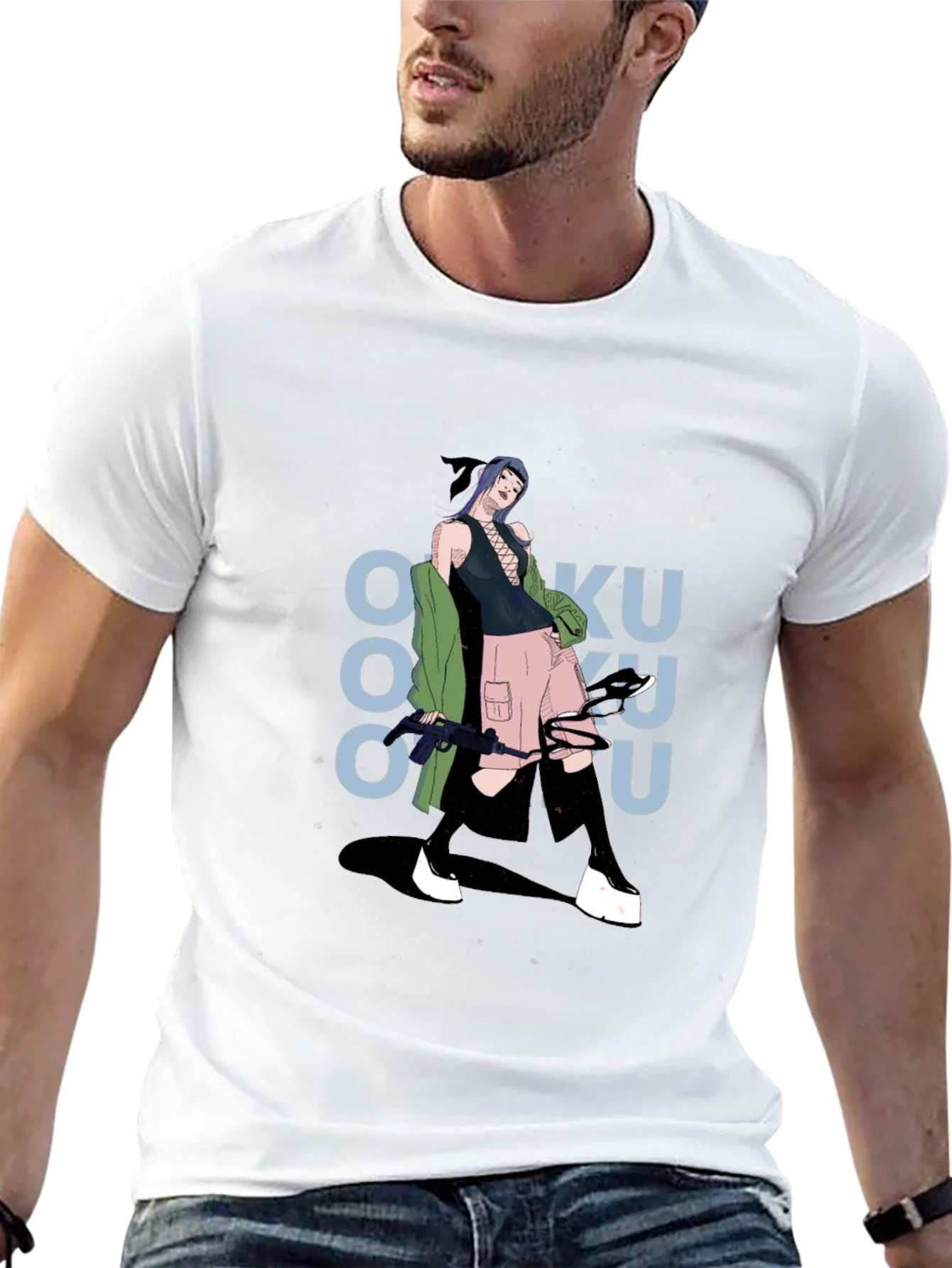 Rebbecca Graphic Print Tee: Anime Inspired Streetwear